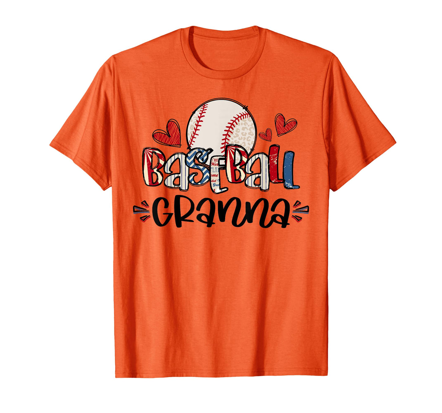 Baseball Granna Heart Proud Baseball Granna T-Shirt
