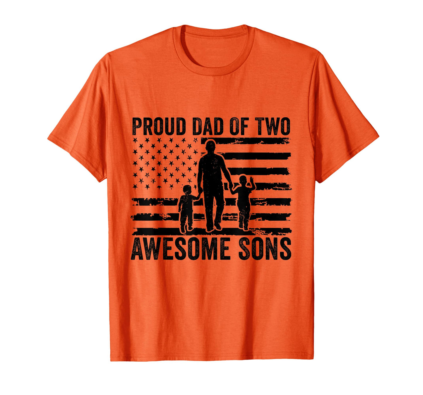 Proud Dad Of Two Awesome Sons Dad of 2 Two Boys Matching T-Shirt