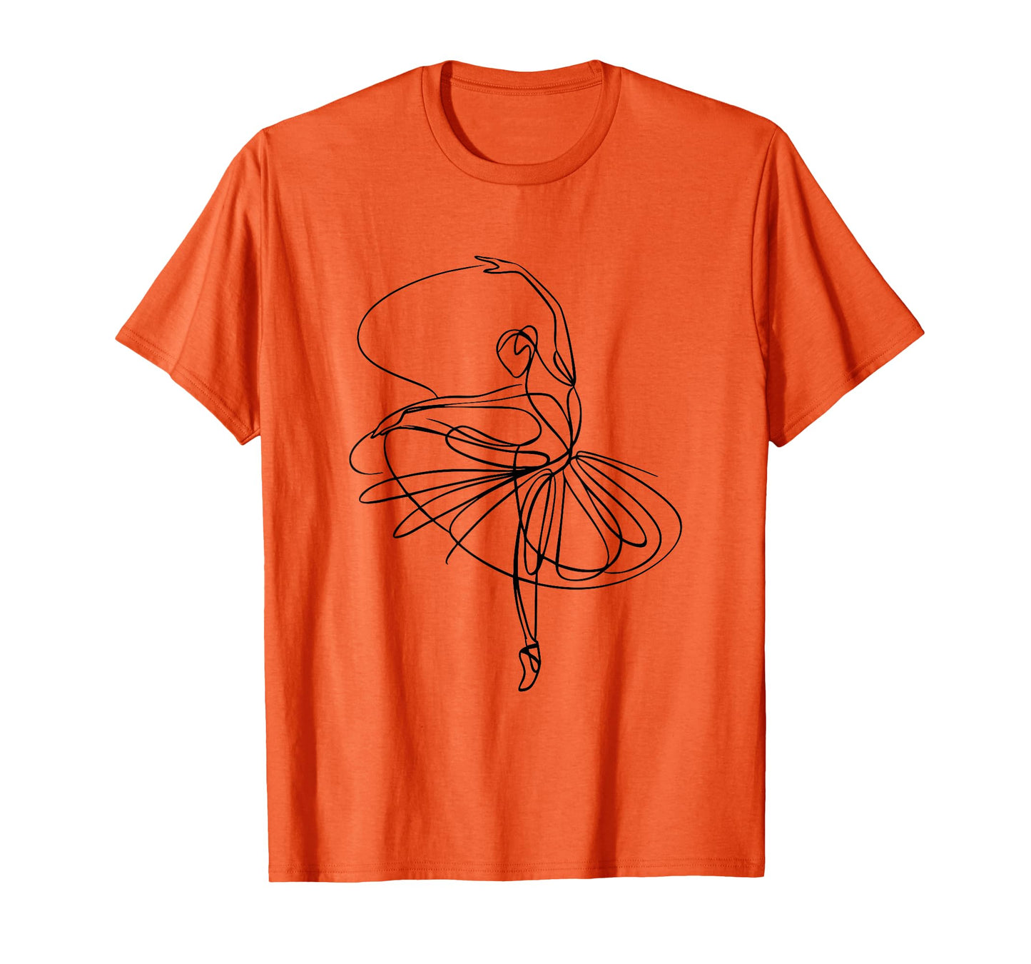 Ballet Dancer Dancing Ballerina Minimalist Dance Women Girls T-Shirt