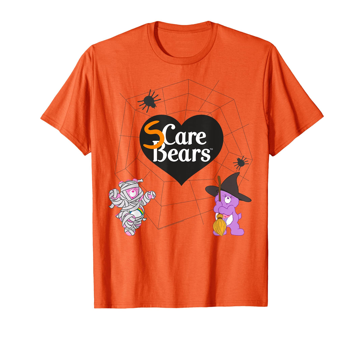 Care Bears Halloween SCare Bears Spider Web Mummy Witch T-Shirt