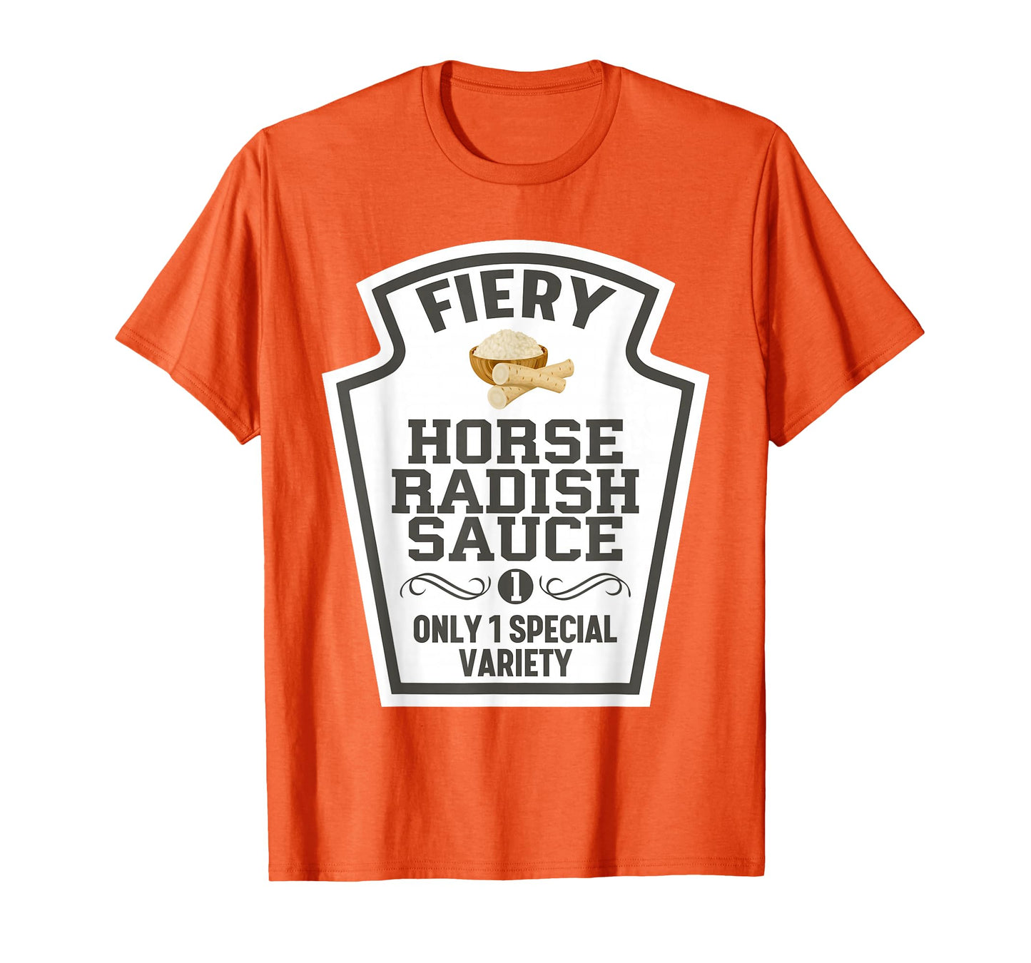 Fiery Horseradish Sauce Halloween Condiment Costume Food T-Shirt