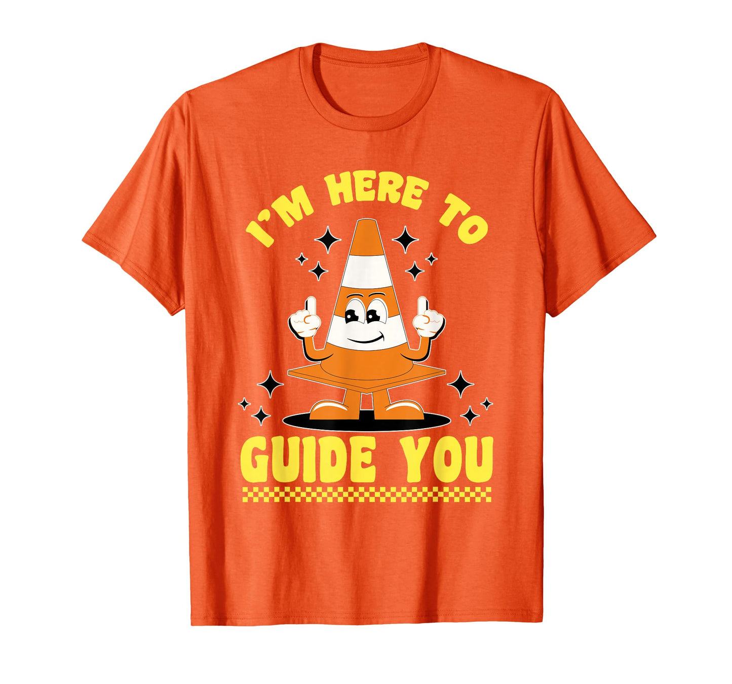 Traffic Cone Halloween Costume I'm Here To Guide You T-Shirt