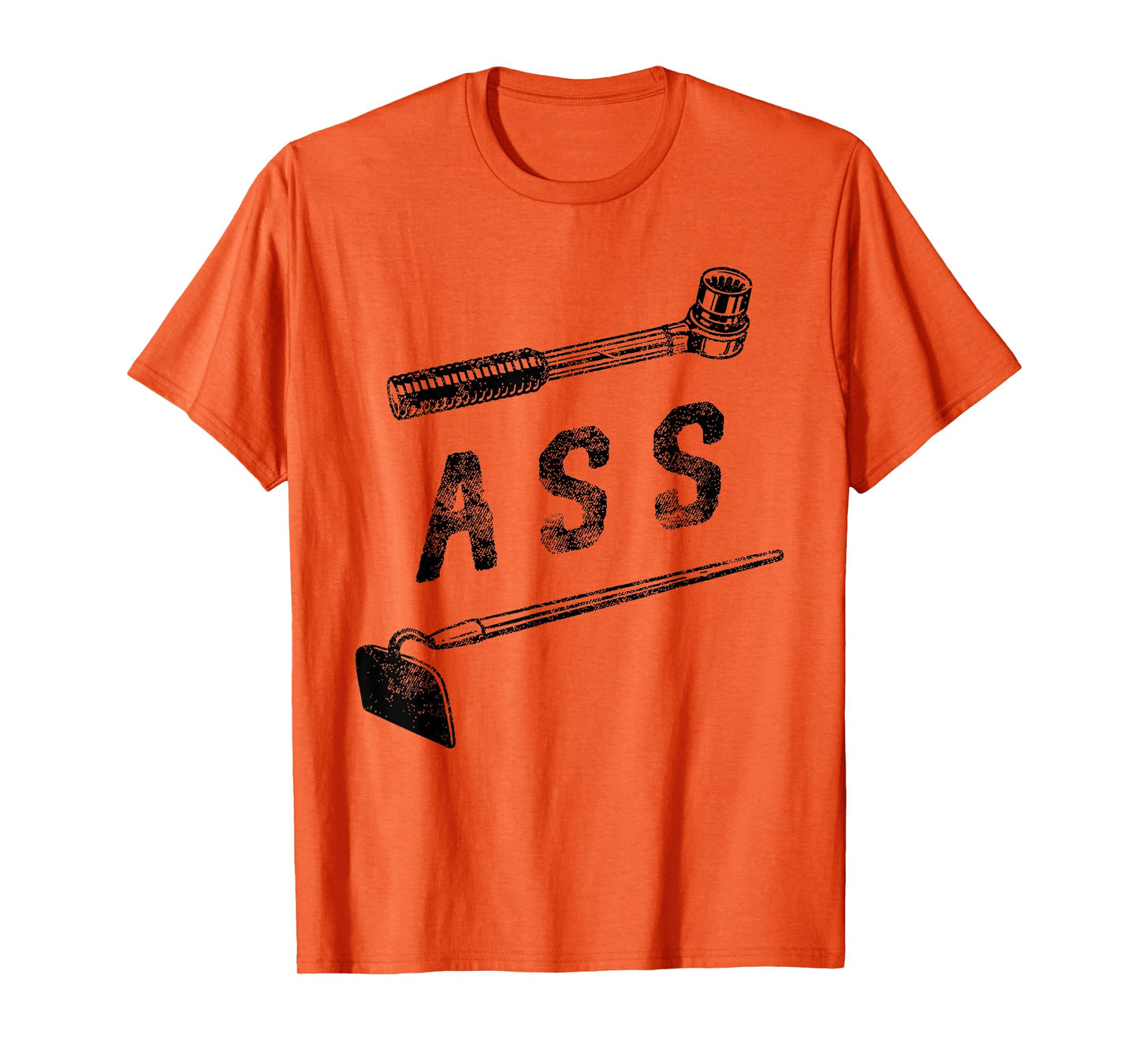 Wrench Rachet Ass Hoe - Funny Distressed Mechanic Gardener T-Shirt