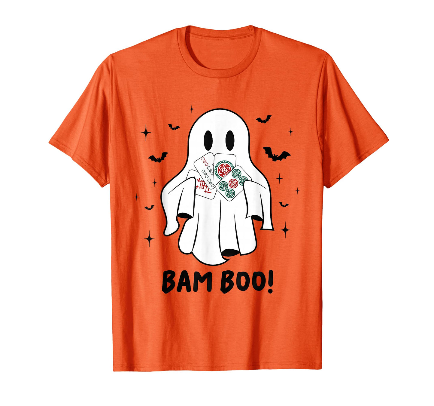 Bam Boo Halloween Ghost Mahjong Funny Costume Game Men Women T-Shirt