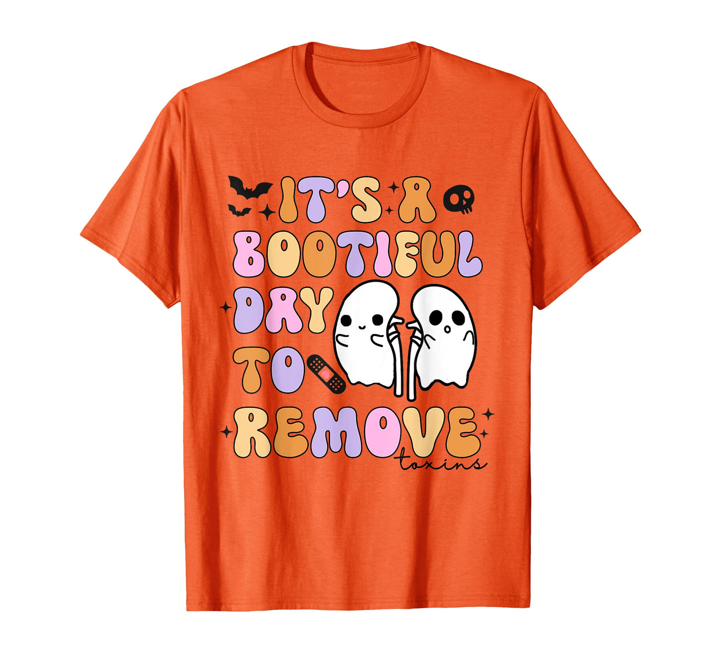 Its A Boo-tiful Day To Remove Toxins Dialysis Tech Halloween T-Shirt