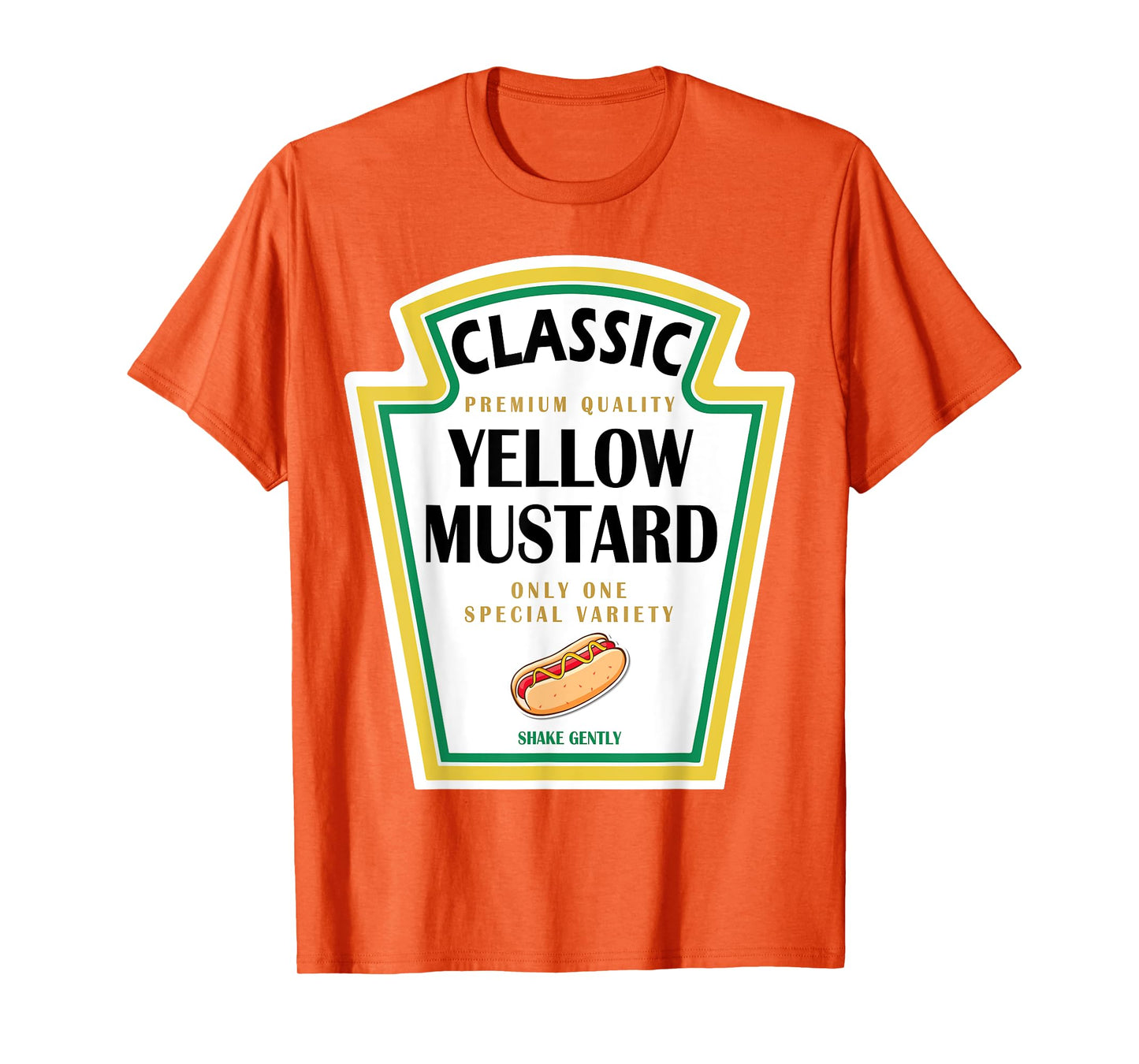 Yellow Mustard DIY Halloween Costume Matching Group Mustard T-Shirt