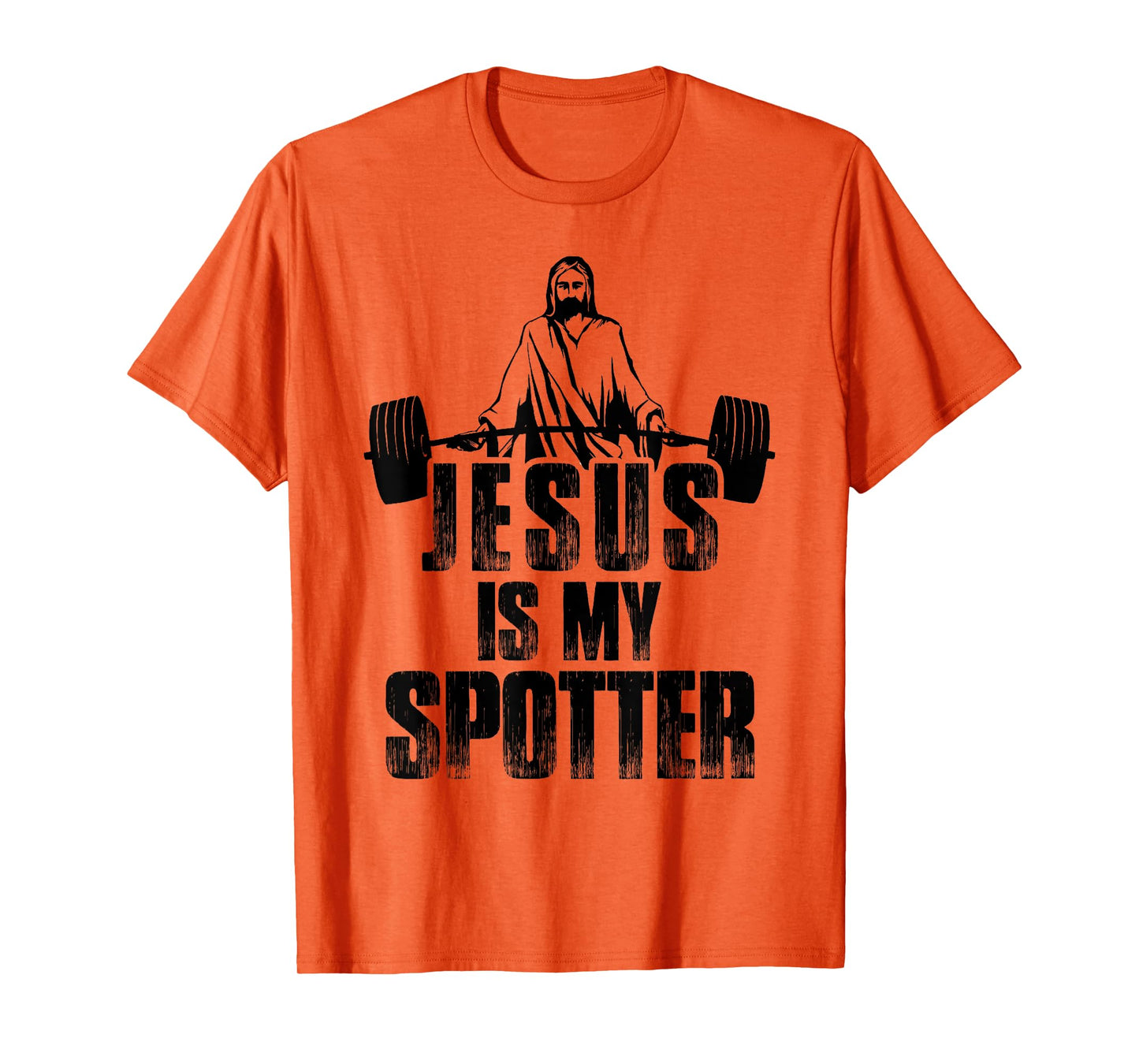 Christian Shirt Funny Gym Jesus Is My Spotter Gift T-Shirt
