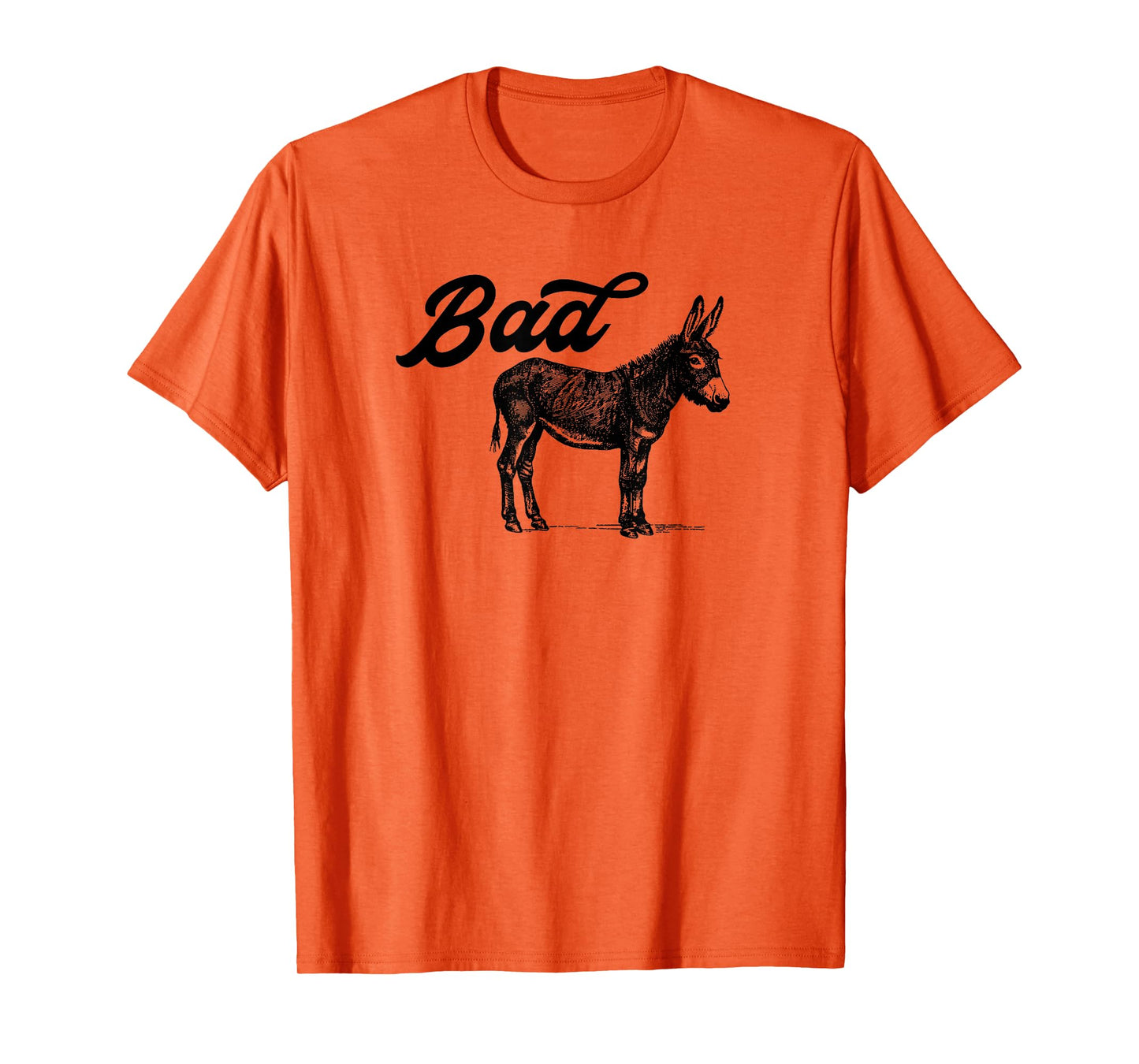 Bad Ass Vintage Distressed Retro Donkey Mule Burro T-Shirt
