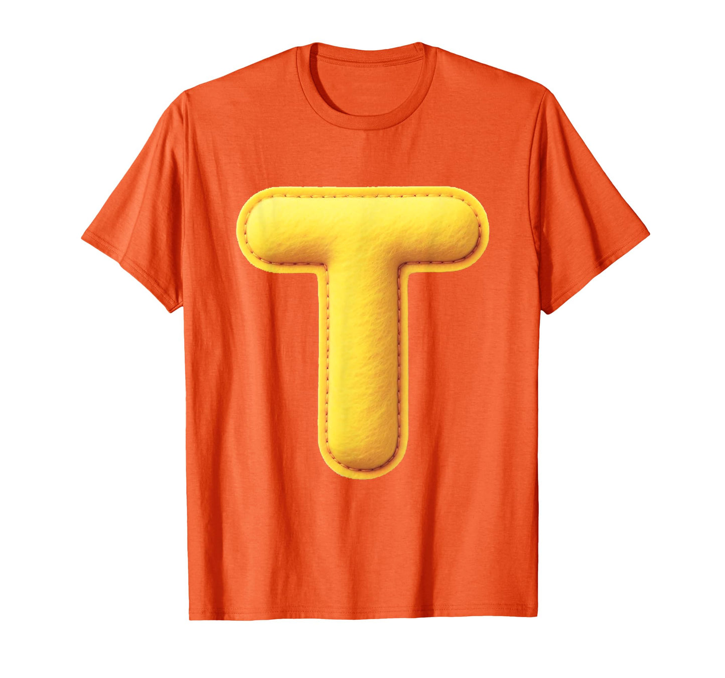 Letter T Funny Chipmunk Group Matching Halloween Costume T-Shirt