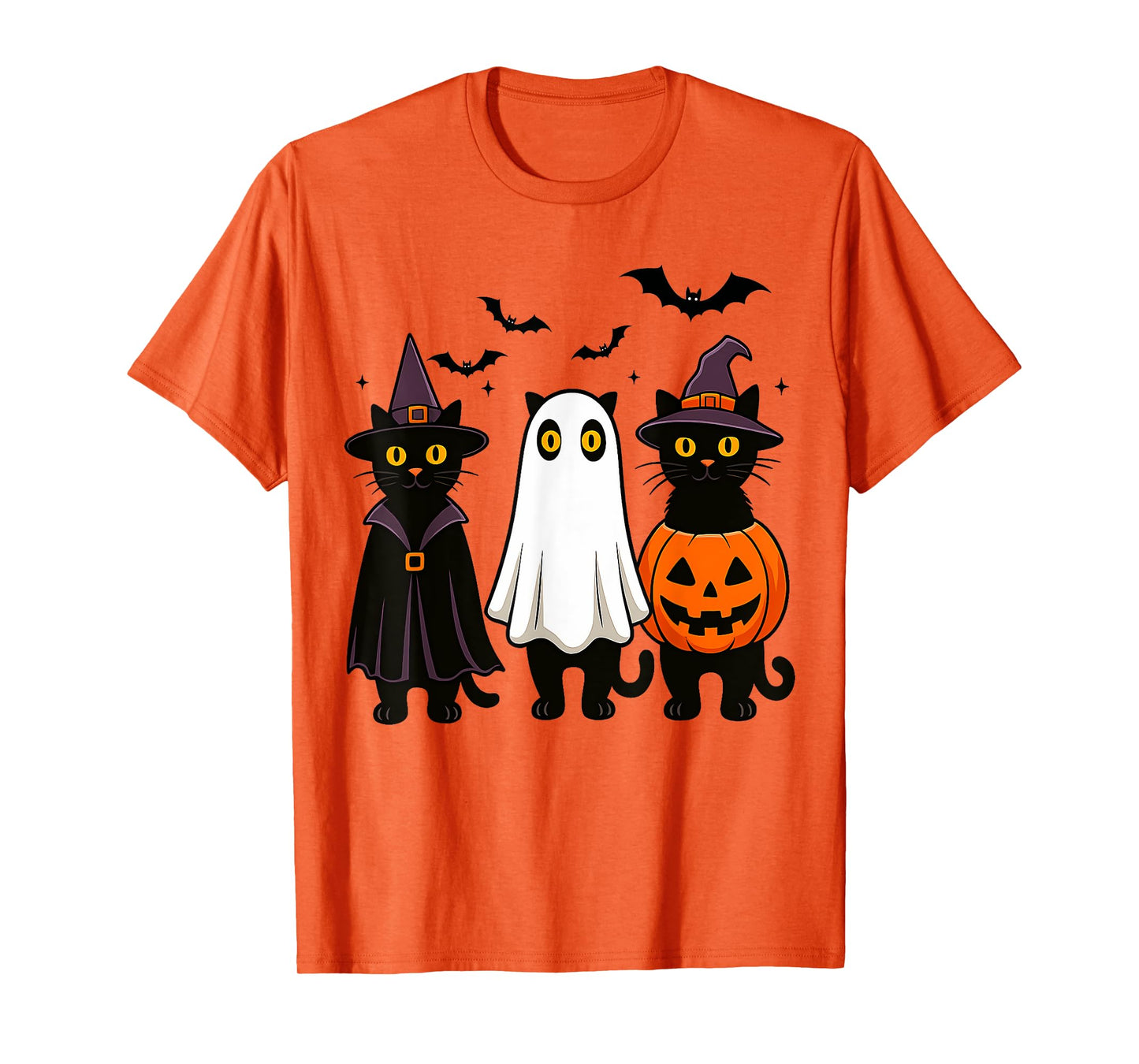 Witchy Cats and Ghostly Fun Spooky Halloween Costumes T-Shirt