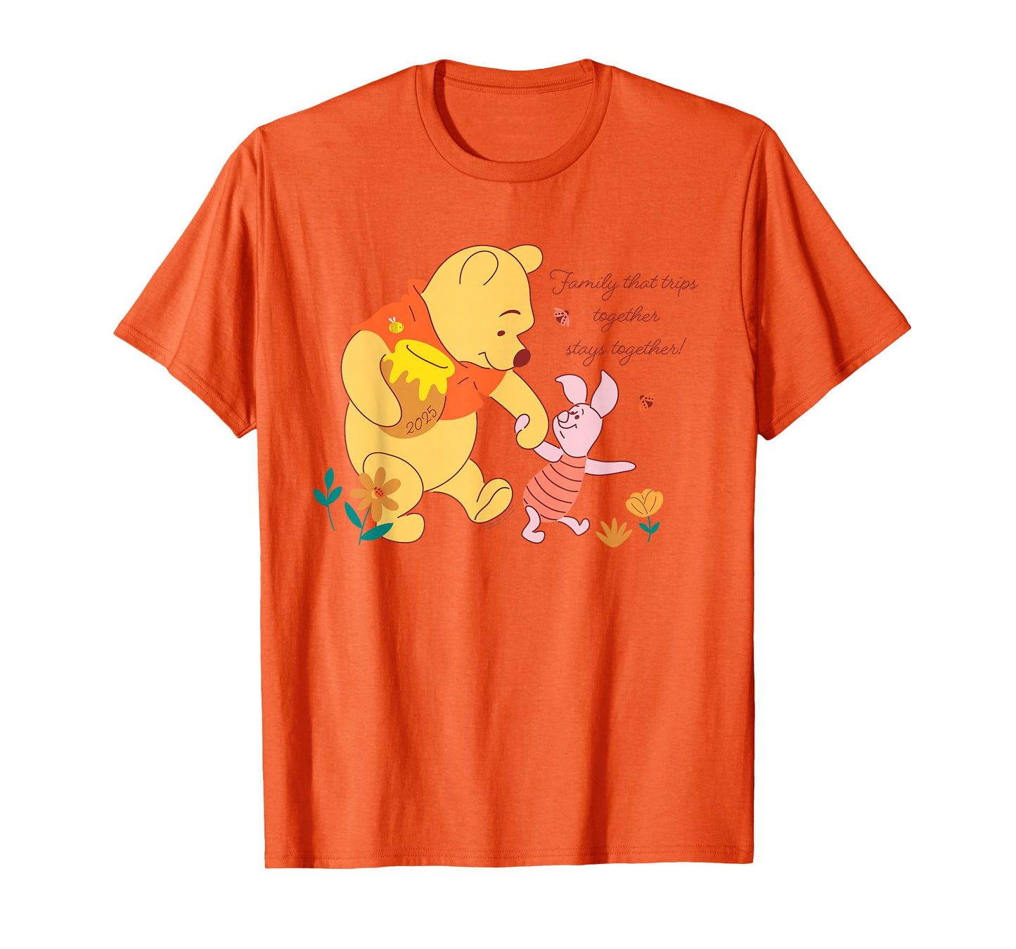 Disney Winnie the Pooh & Piglet Family Trip Vacation 2025 T-Shirt