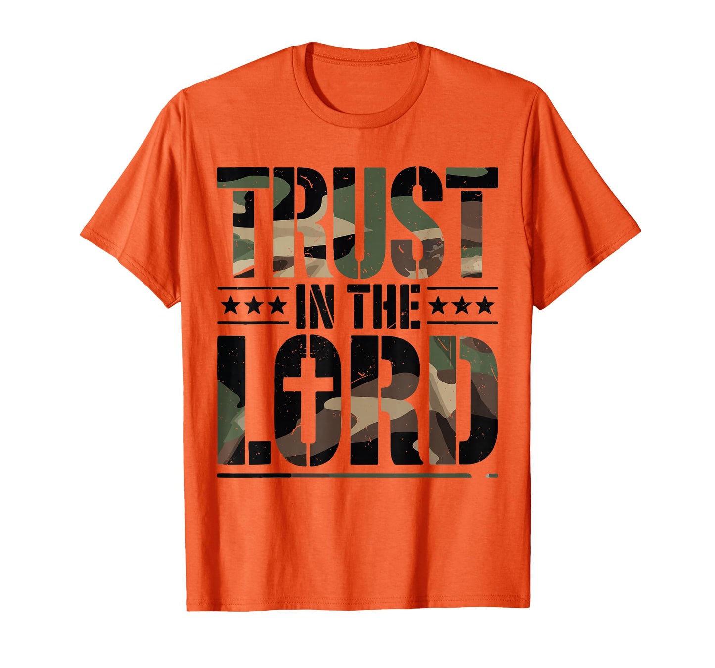 Christian Proverbs 3 5 Trust in The Lord Camo Jesus Christ T-Shirt