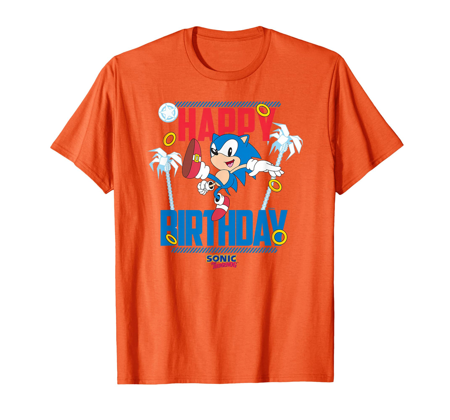 Sonic The Hedgehog Birthday Happy Birthday Sonic Big Poster T-Shirt