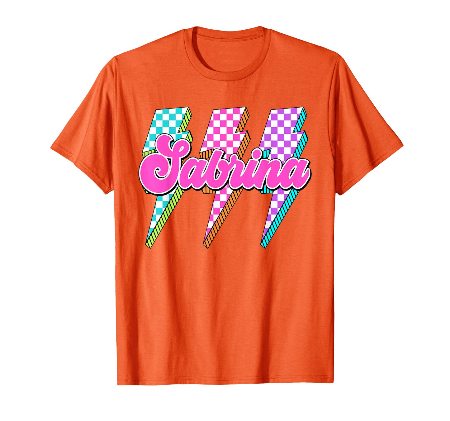 Sabrina Checkered I Love Sabrina 80's Vintage T-Shirt