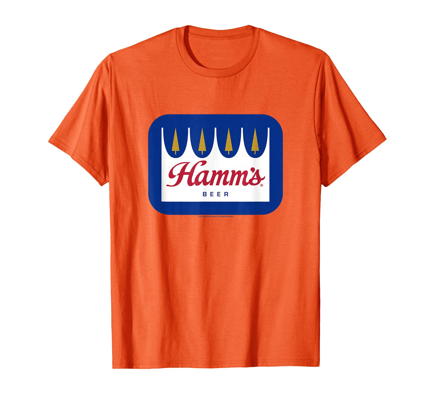 Coors Brewing Company The Hamm's Beer Vintage Chest Logo T-Shirt