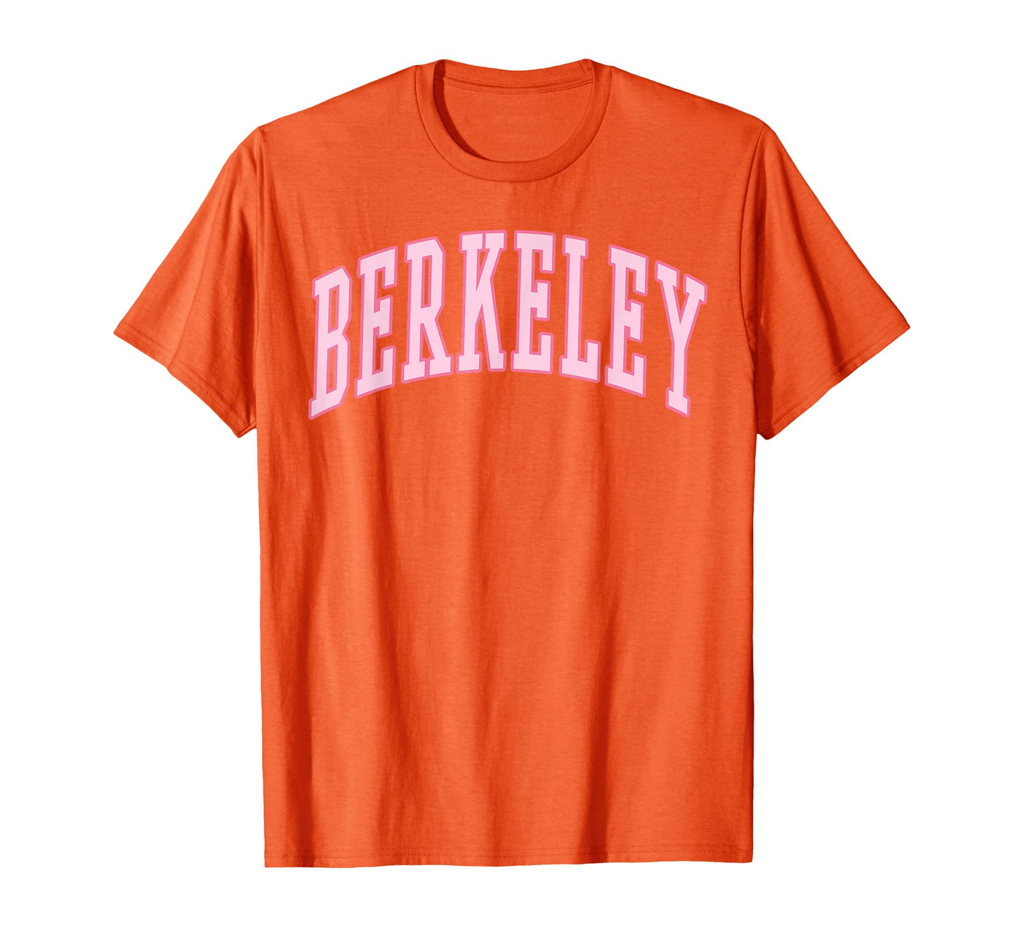 Berkeley Vintage Preppy Varsity Pink Sports T-Shirt