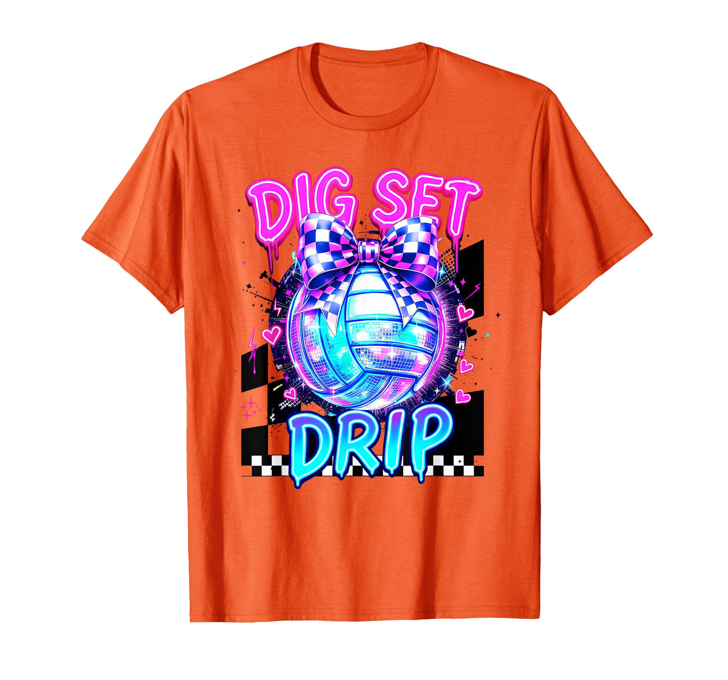 Volleyball Dig Set Drip Boys Girls Sport Lover T-Shirt