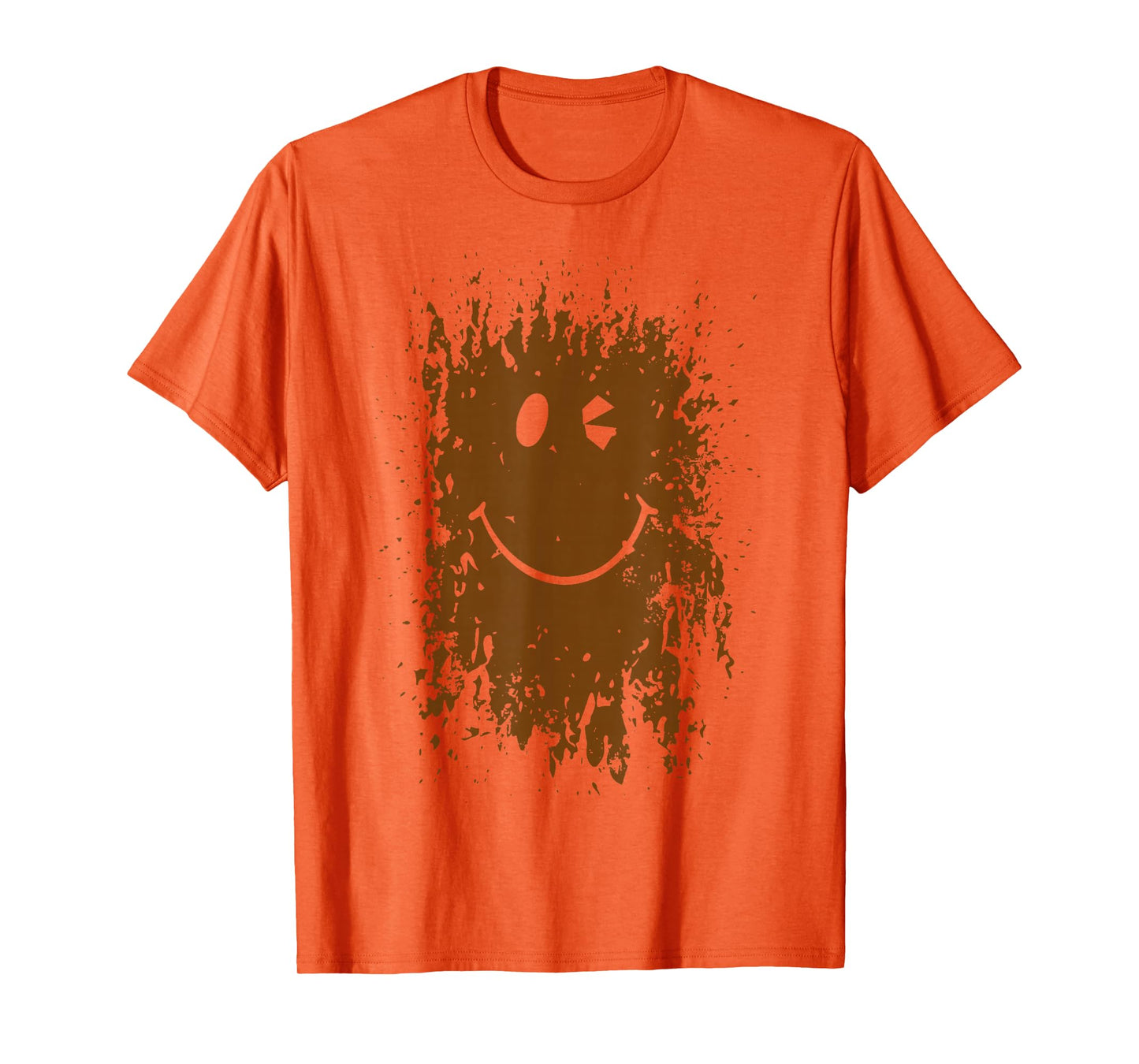Funny Splash Mud Splatter Face Run Forest Gump T-Shirt