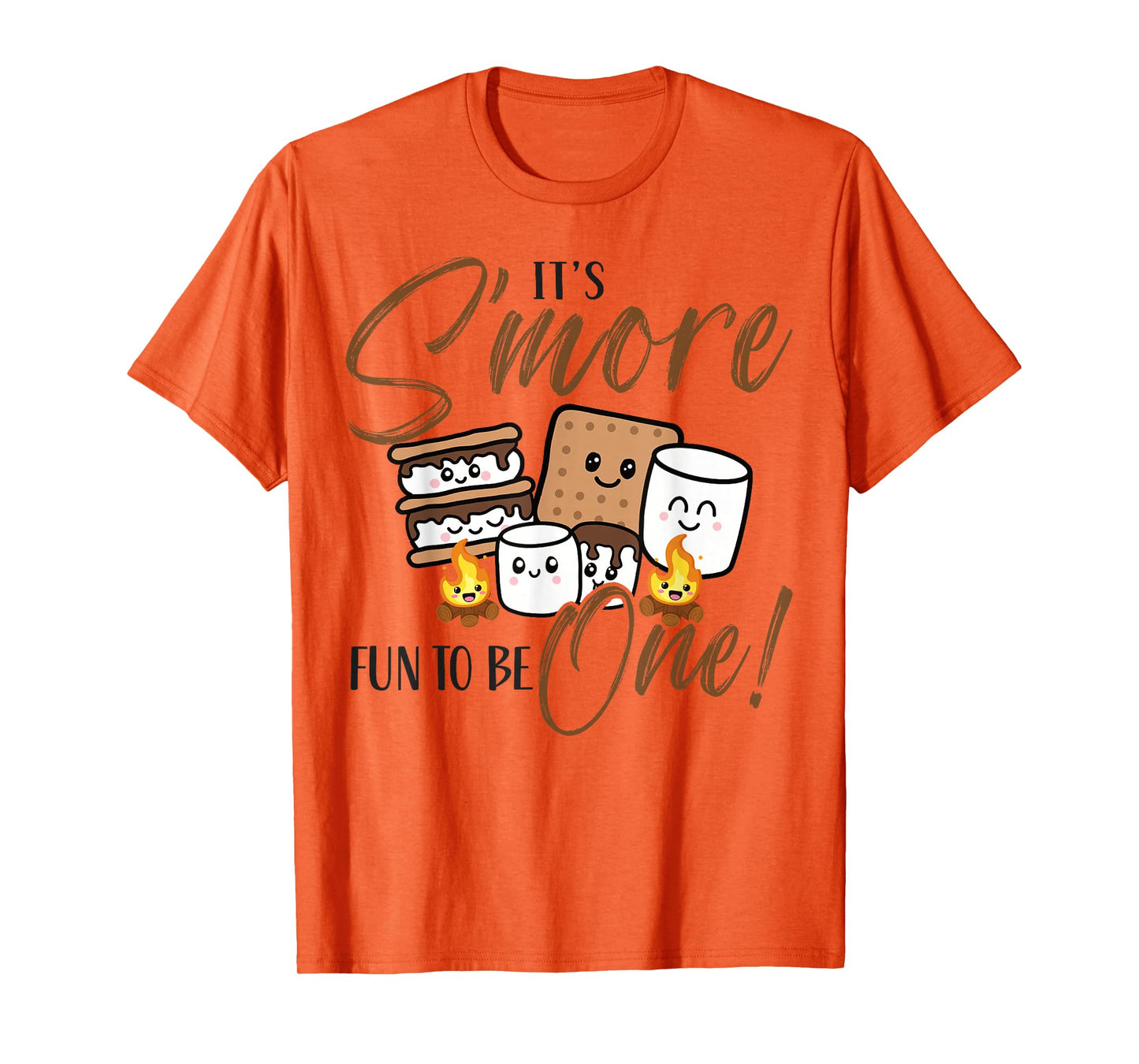 Birthday Campfire Marshmallow It's S'more Fun To Be 1st One T-Shirt