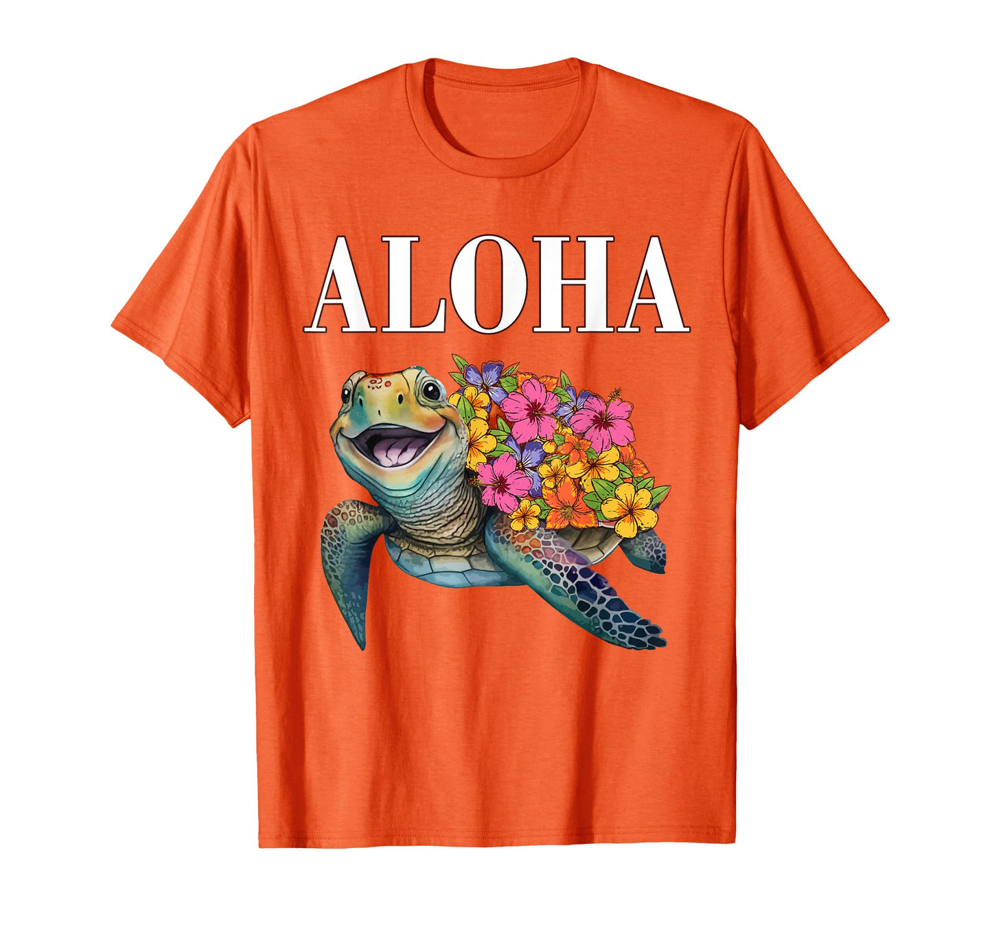 Aloha Hawaii Hawaiian-Shirt Turtle Hibiscus Kids Girl Women T-Shirt