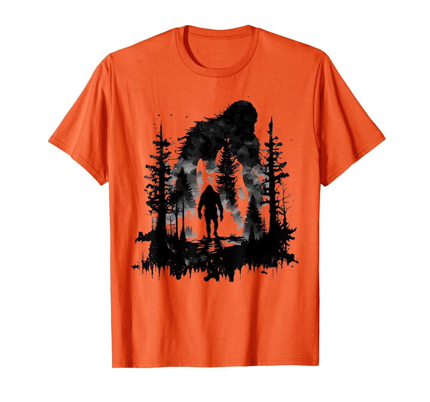 Bigfoot Sasquatch In The Forest For Men Women Kids T-Shirt