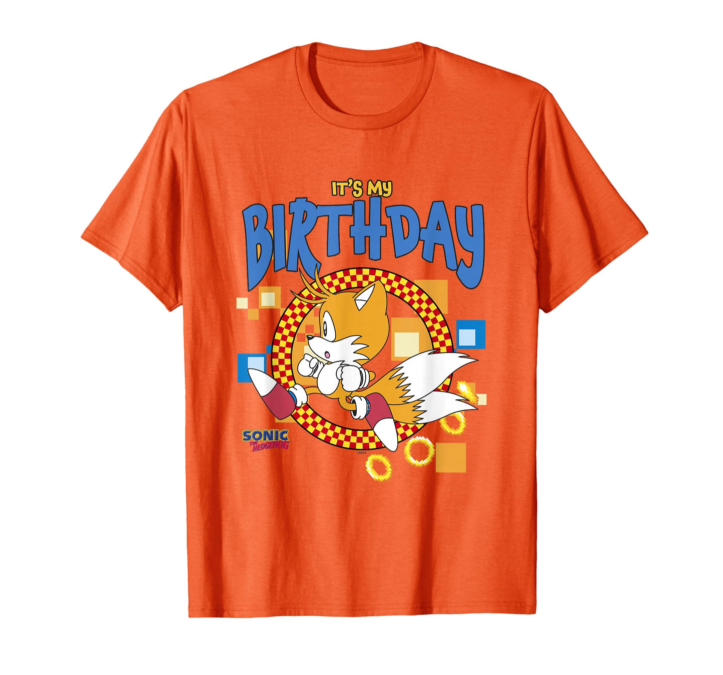 Sonic The Hedgehog Birthday It's My B-Day Tails T-Shirt