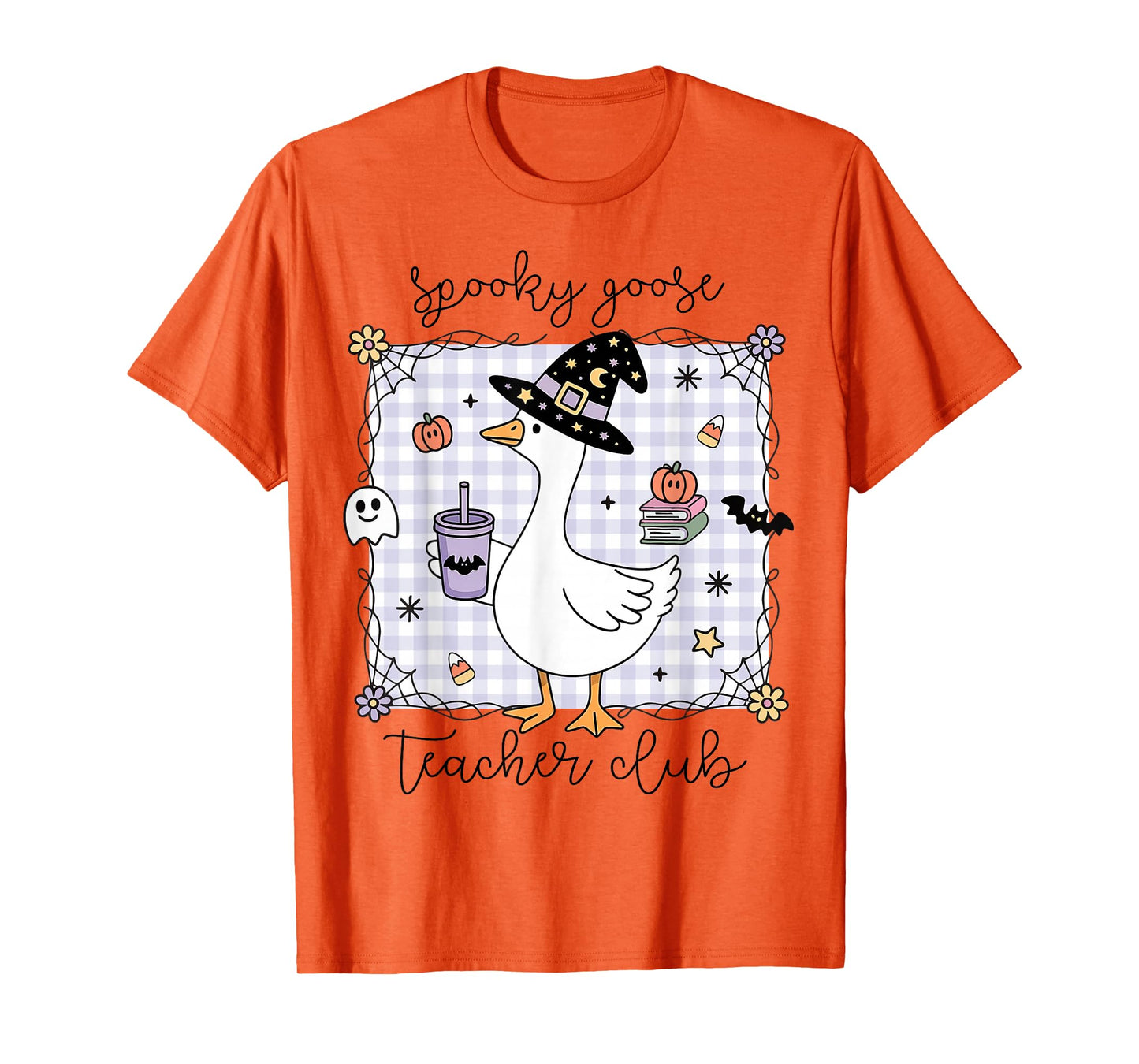 Funny Halloween Silly Goose Witch Spooky Goose Teacher Club T-Shirt