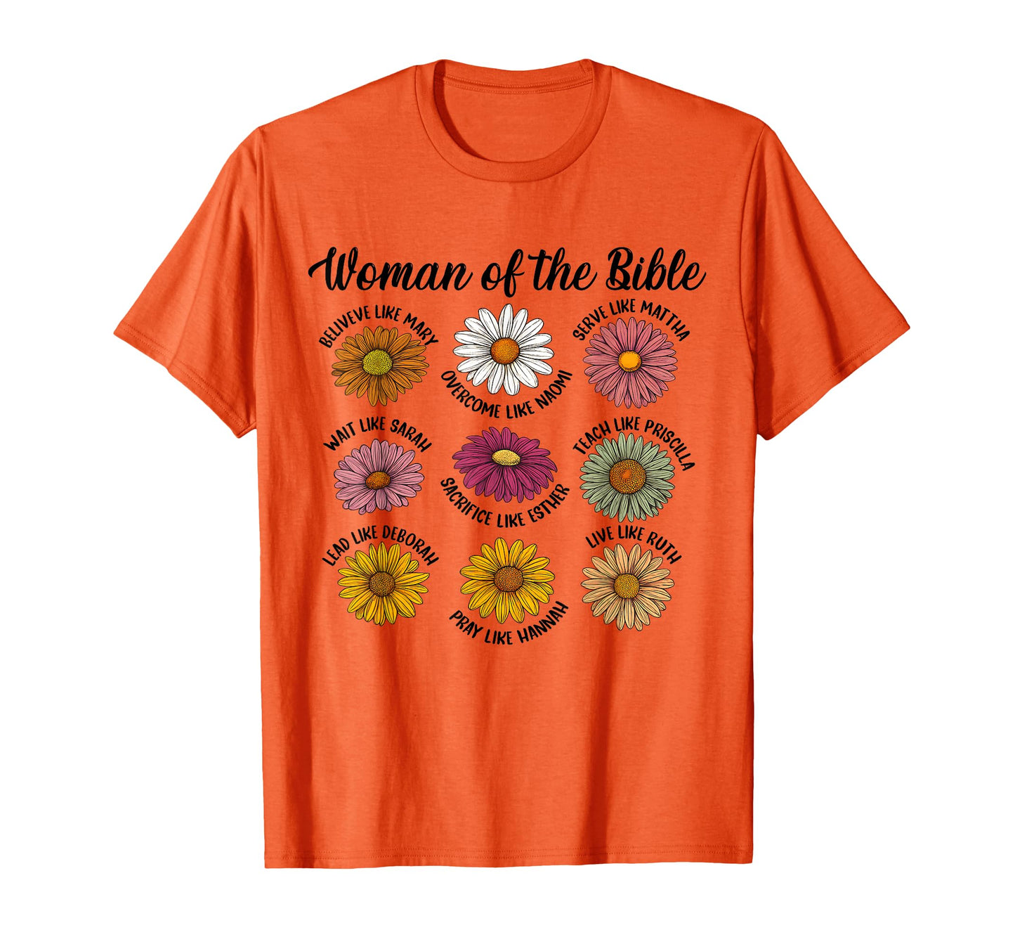 Christian Jesus God Lover Catholic Flower Woman of The Bible T-Shirt