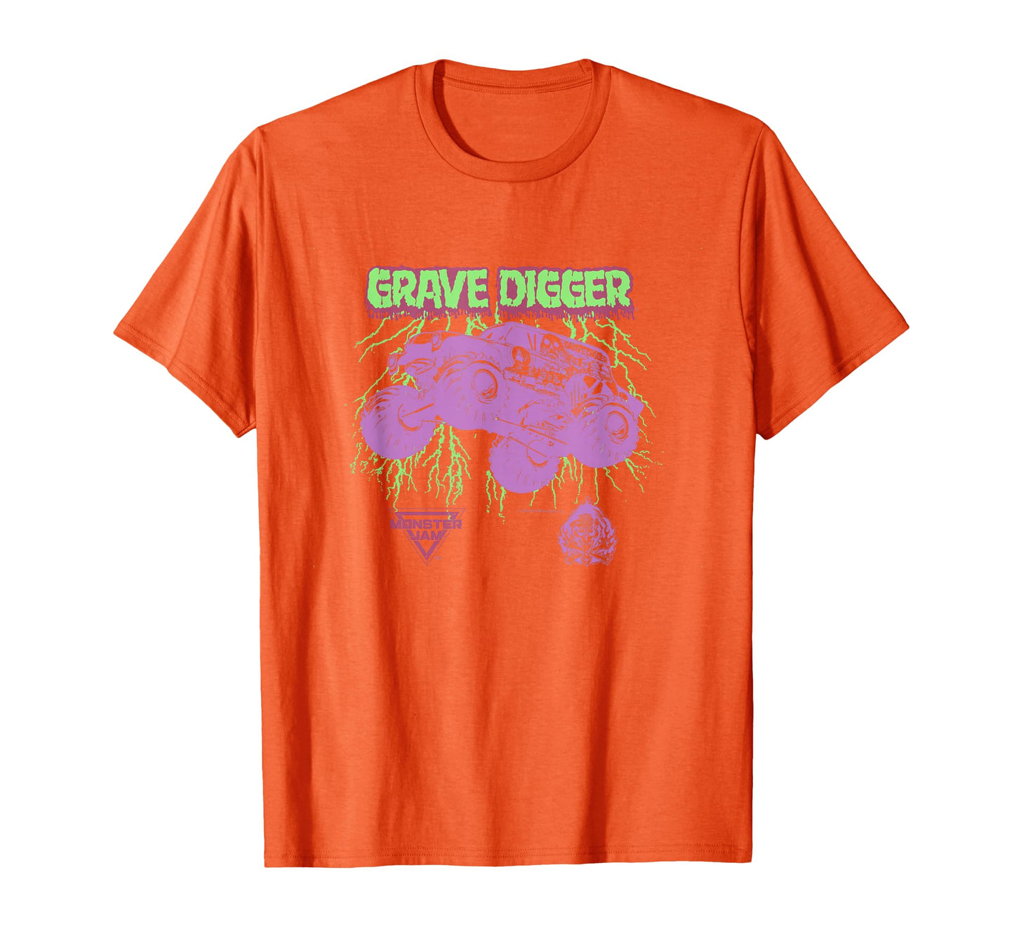 Monster Jam Grave Digger Green Lightning T-Shirt