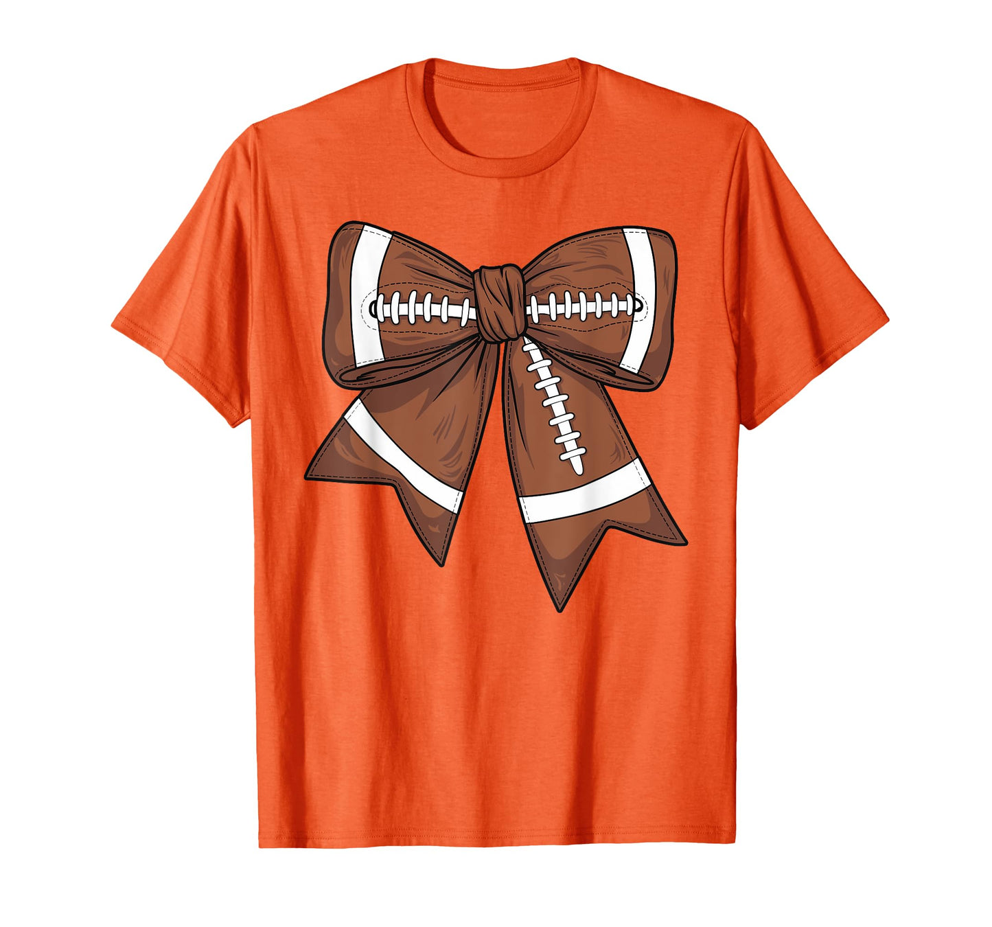 Cute Football Coquette Bow For Women Football Mom Game Day T-Shirt
