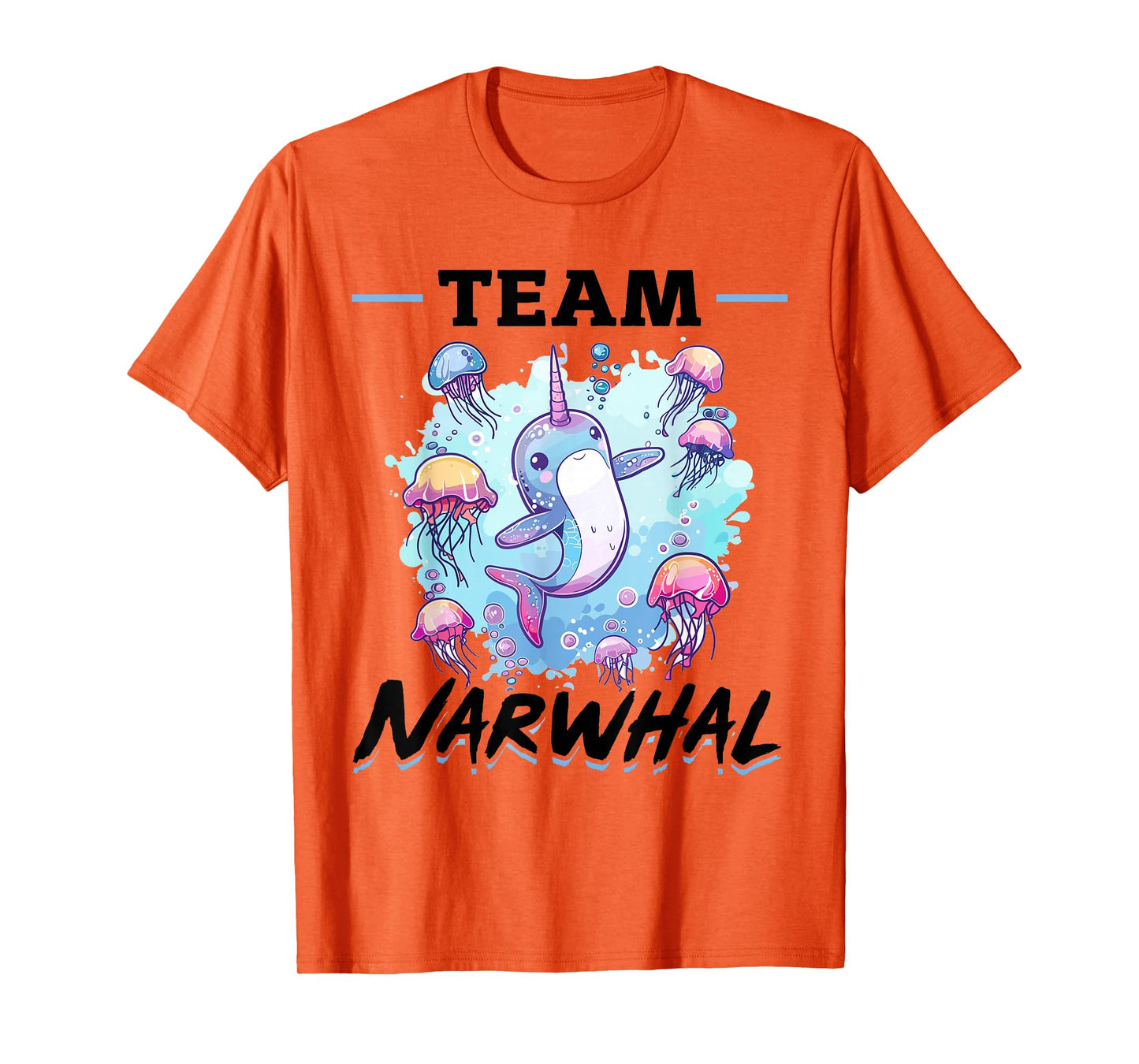 Funny Narwhal Jellyfish Animal Team Narwhal T-Shirt