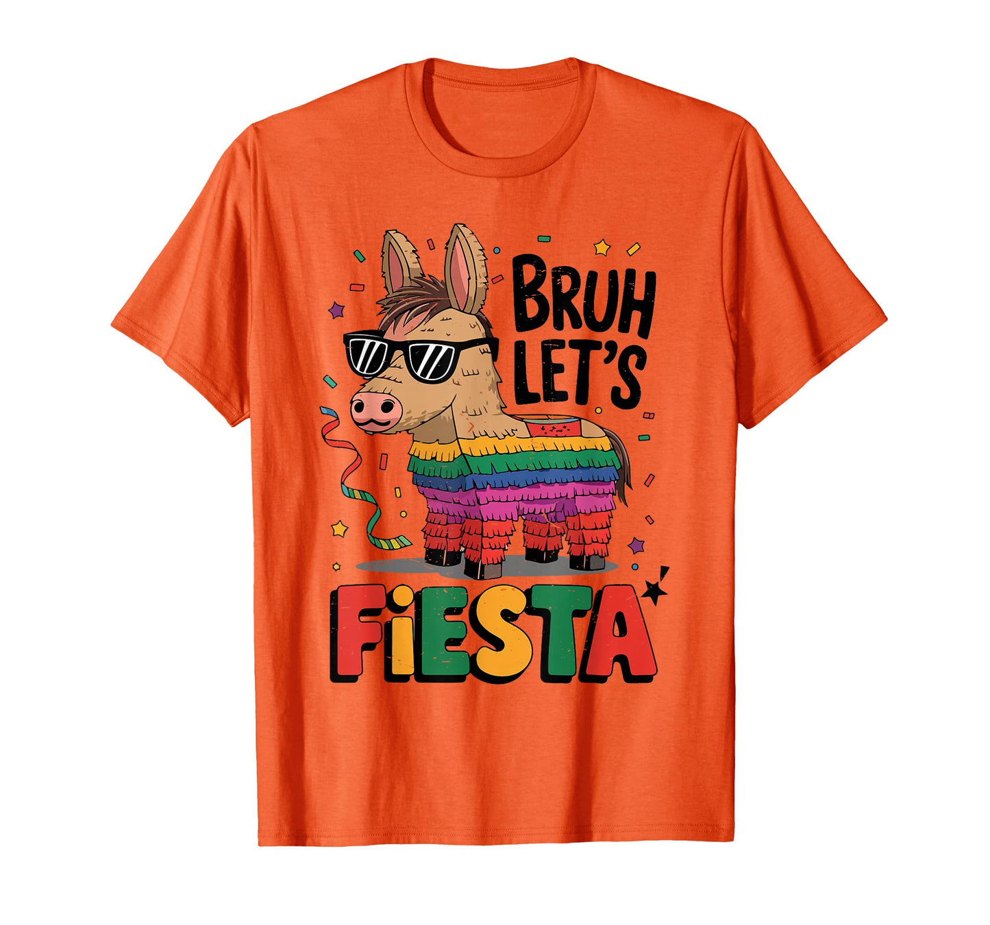 Bruh Lets Fiesta Cinco Mayo Pinata Funny Mexican Boy Men Kid T-Shirt
