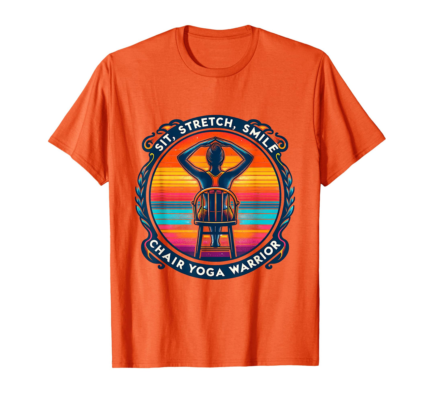 Chair Yoga Warrior - Sit, Stretch, Smile T-Shirt