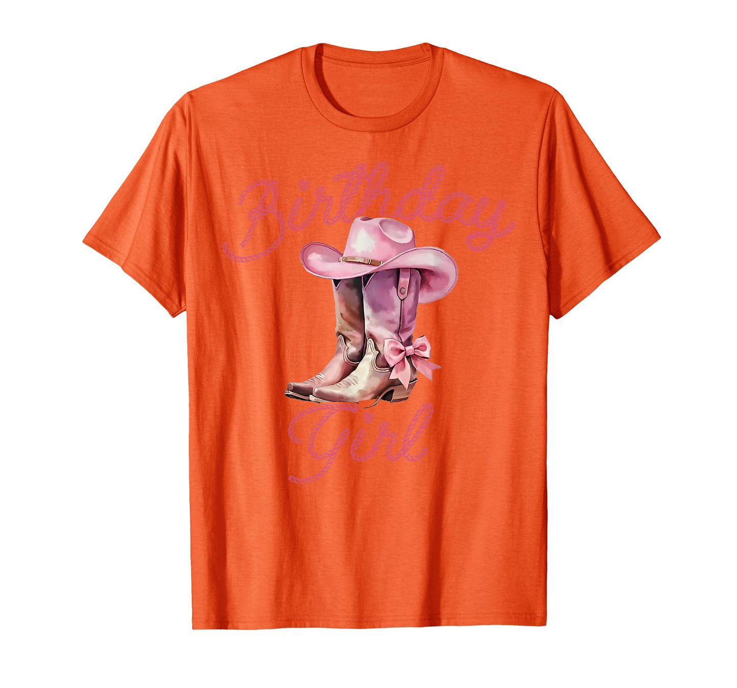 Birthday Cowgirl Western Pink Birthday Girl Party T-Shirt