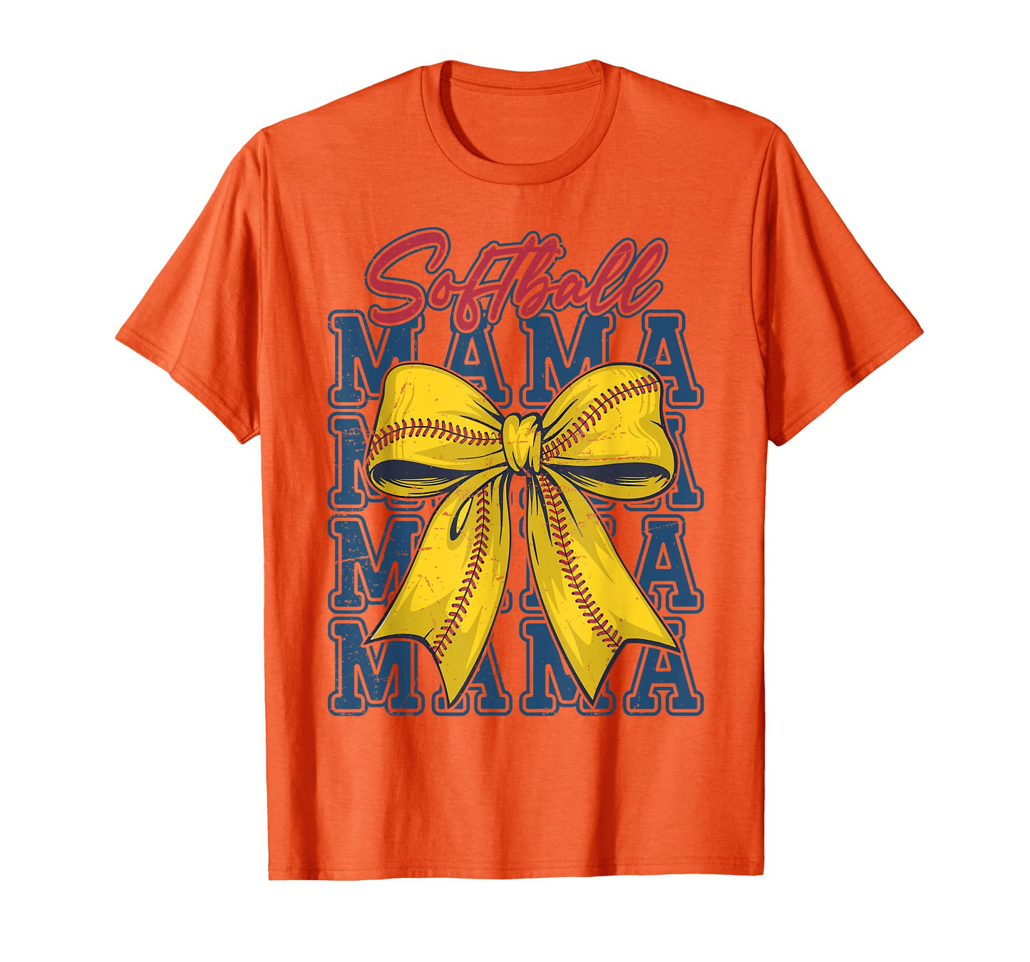 Softball Coquette Bow Softball Mom Game Day Softball Mama T-Shirt