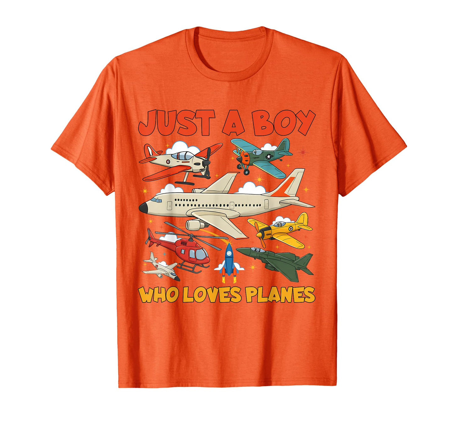 Just A Boy Who Loves Planes Aircraft Toddler Airplane Lover T-Shirt