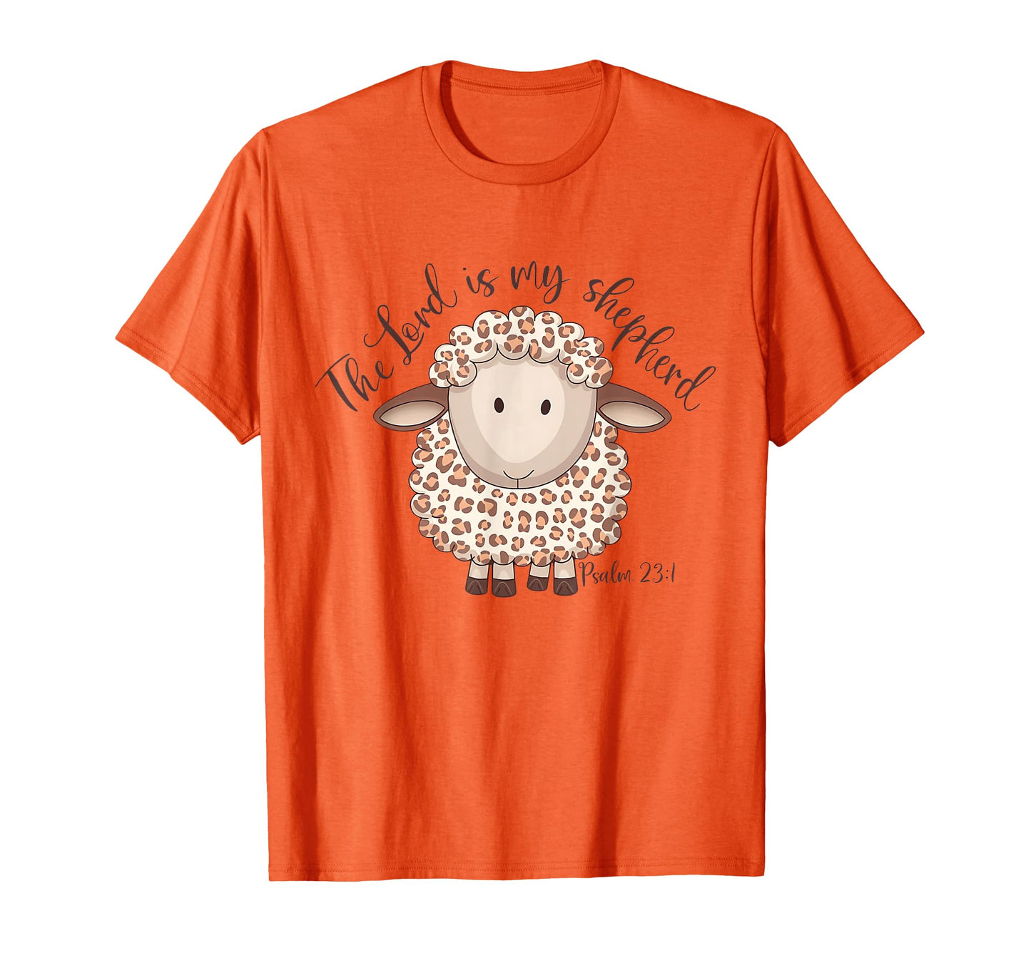 The Lord Is My Shepherd Psalm 23:1 Jesus Christian God Sheep T-Shirt