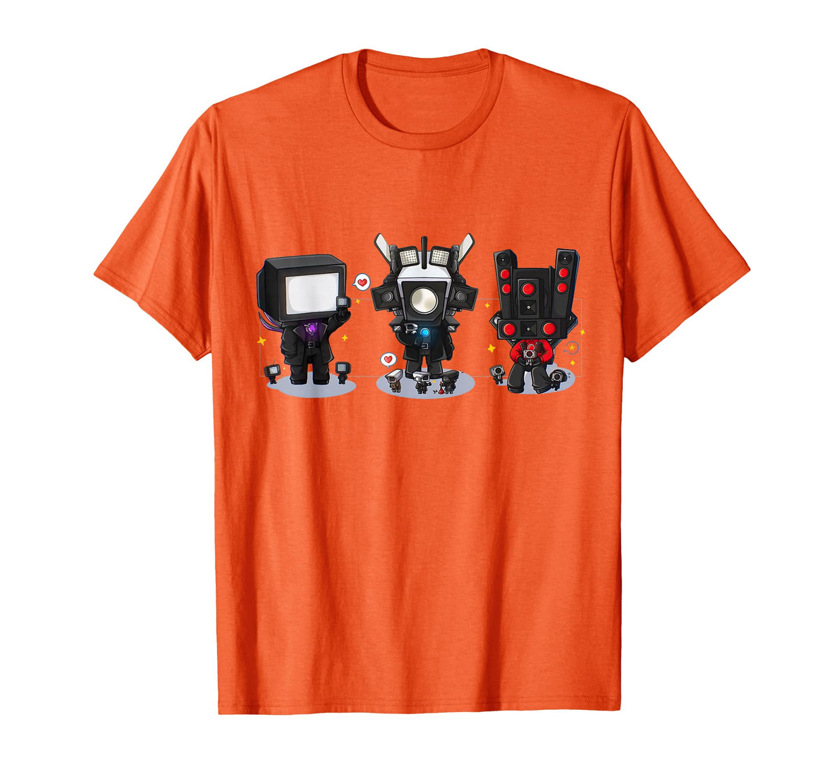 Skibidi Toilet Speakerman Cameraman, Toilet ,Tvman T-Shirt