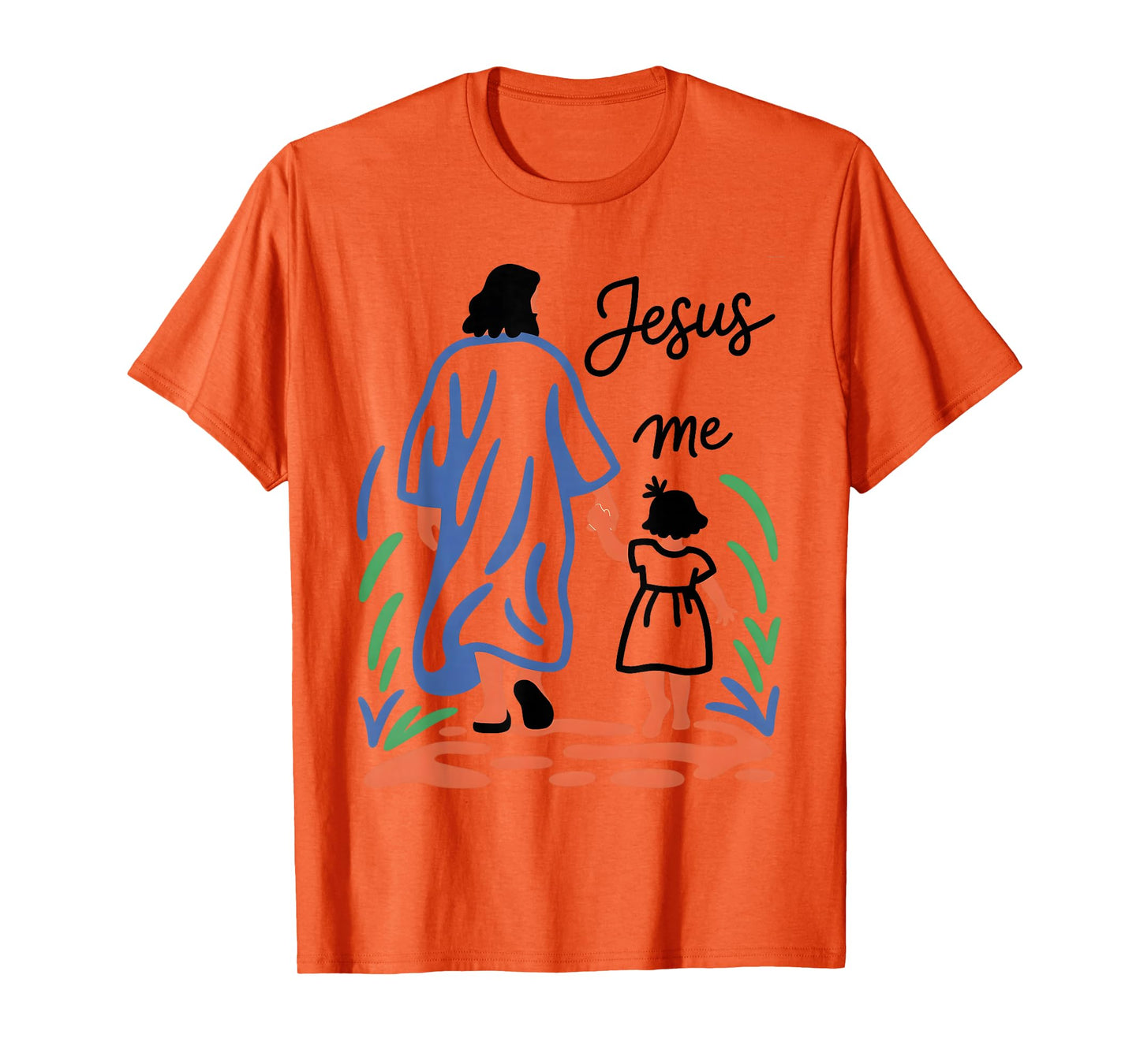 Faith Walk with Jesus Guidance Love Spiritual Design T-Shirt