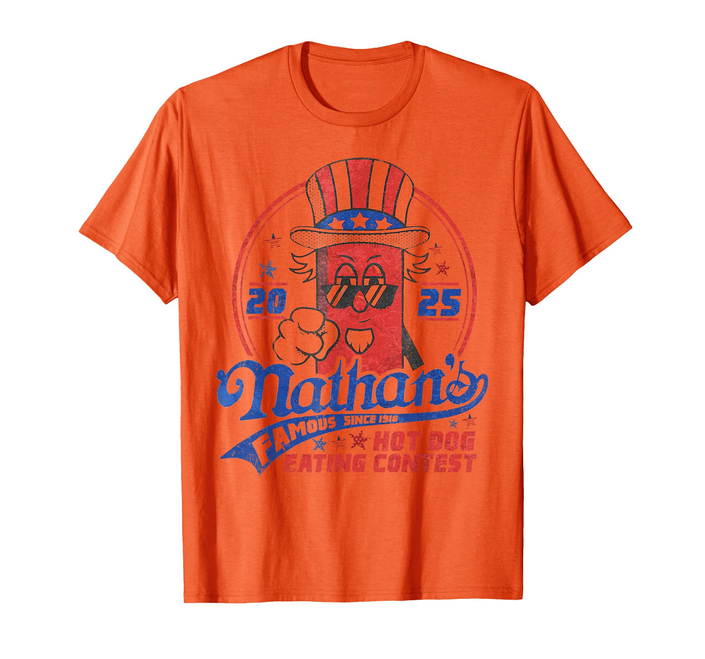 Nathan’s Famous Hot Dog Eating Contest 2025 Funny T-Shirt