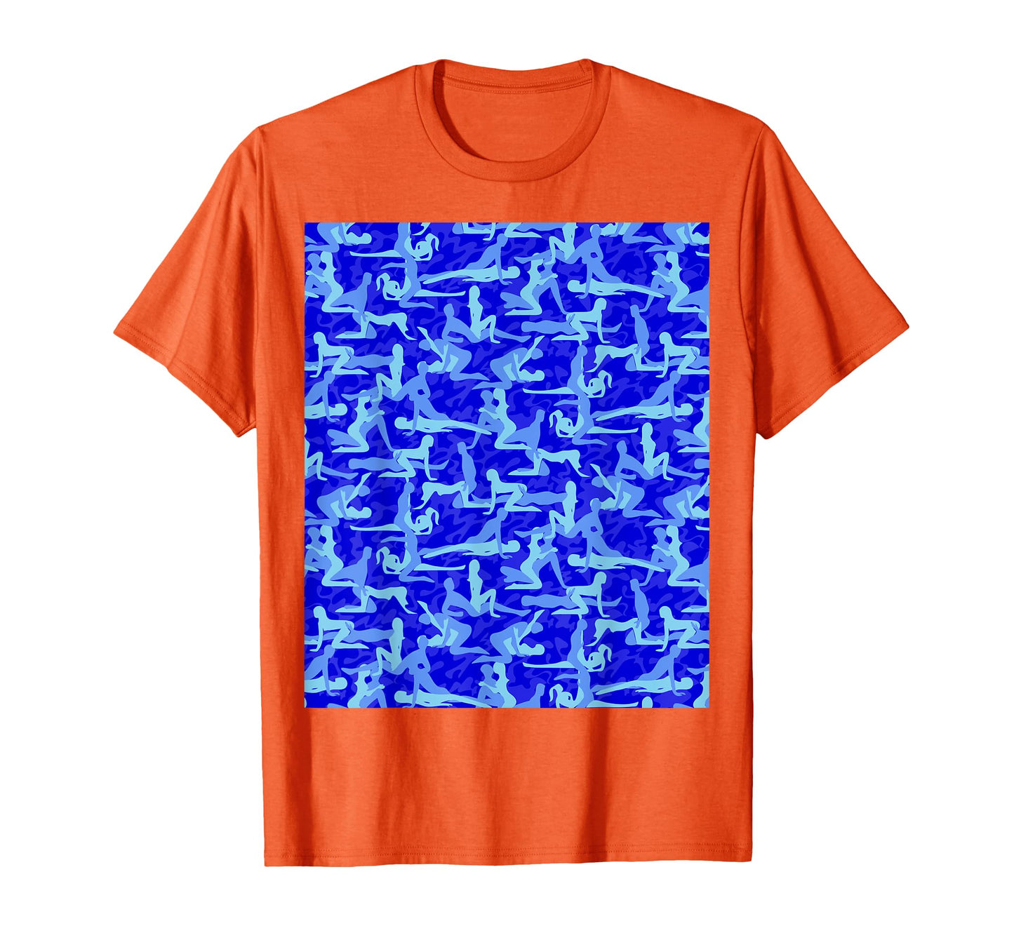 Kamasutra Camouflage (light and royal blue, blue) T-Shirt