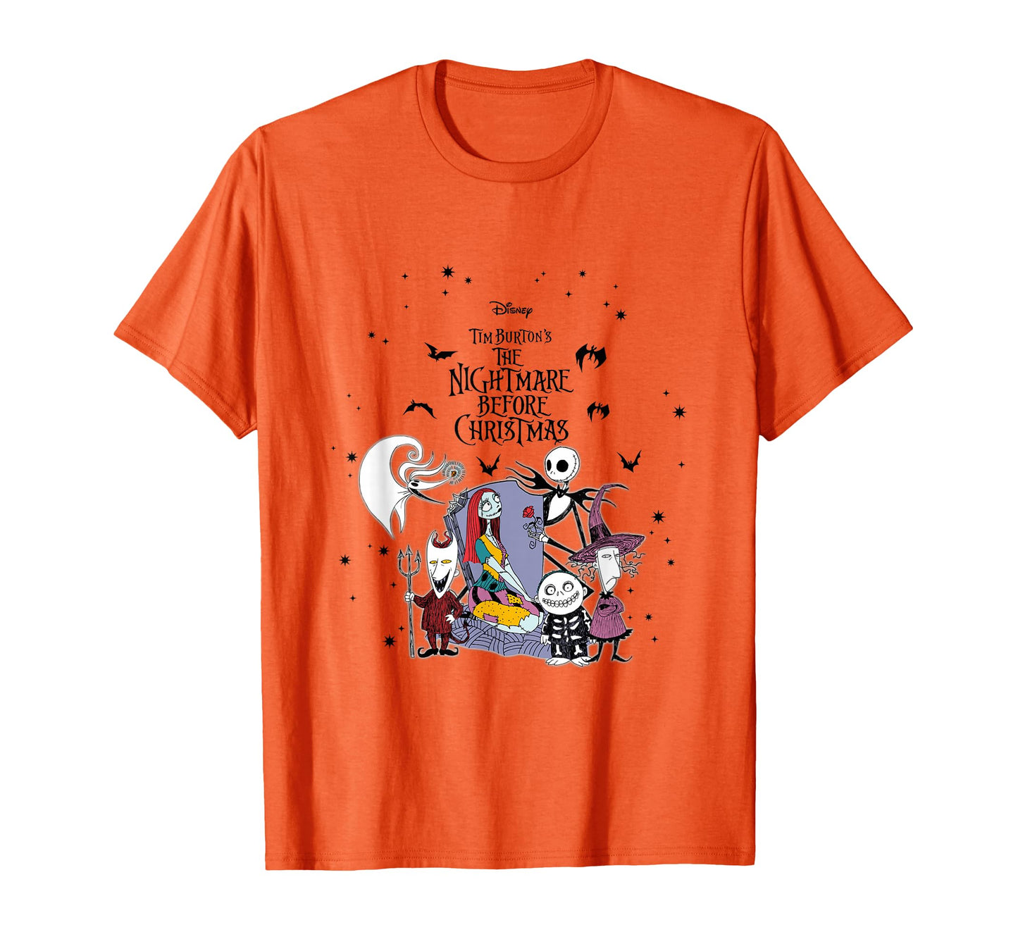 Disney The Nightmare Before Christmas Jack And Sally Cast T-Shirt