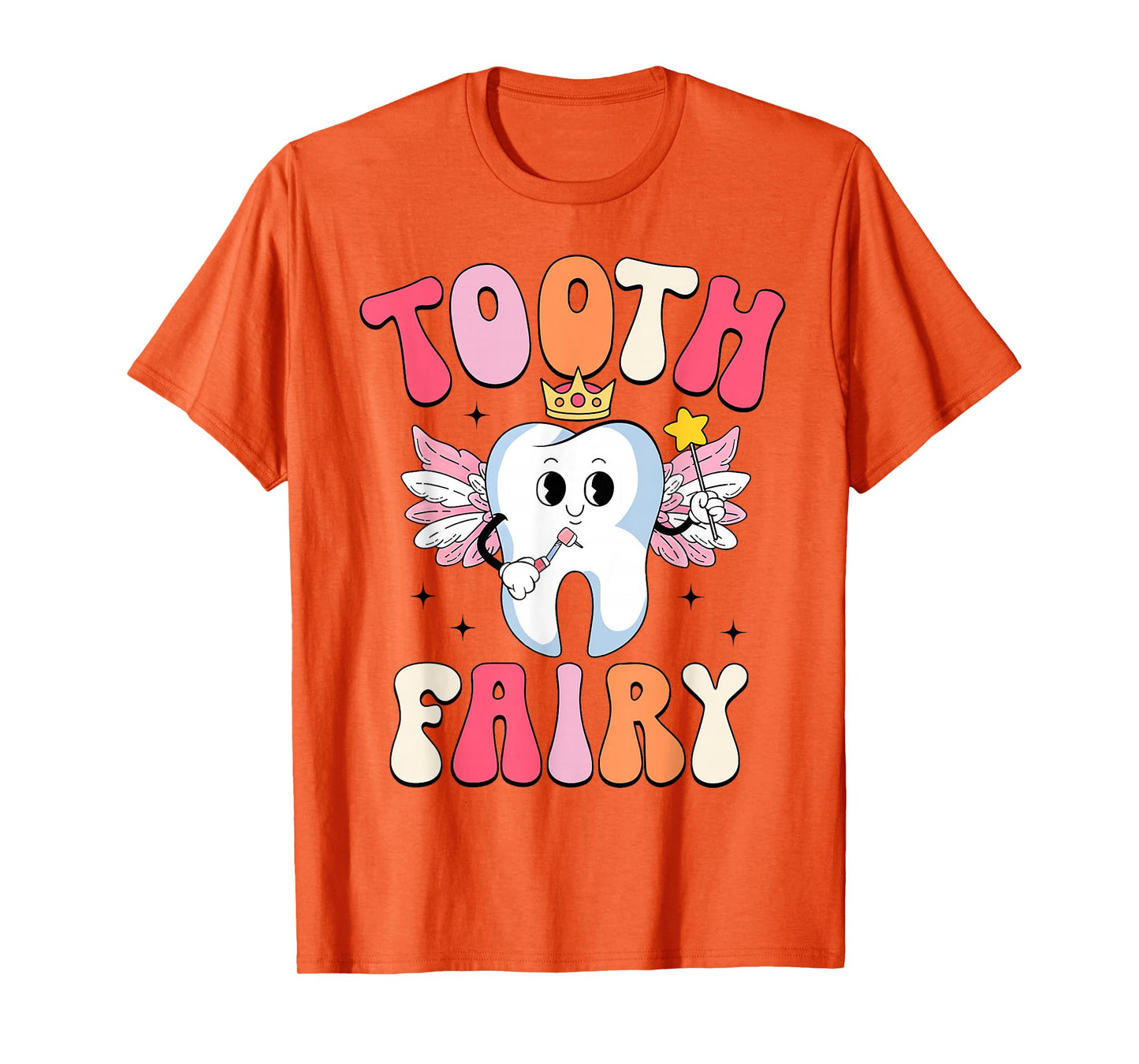 Tooth Retro Fairy Halloween Dentist Dental Assistant Costume T-Shirt