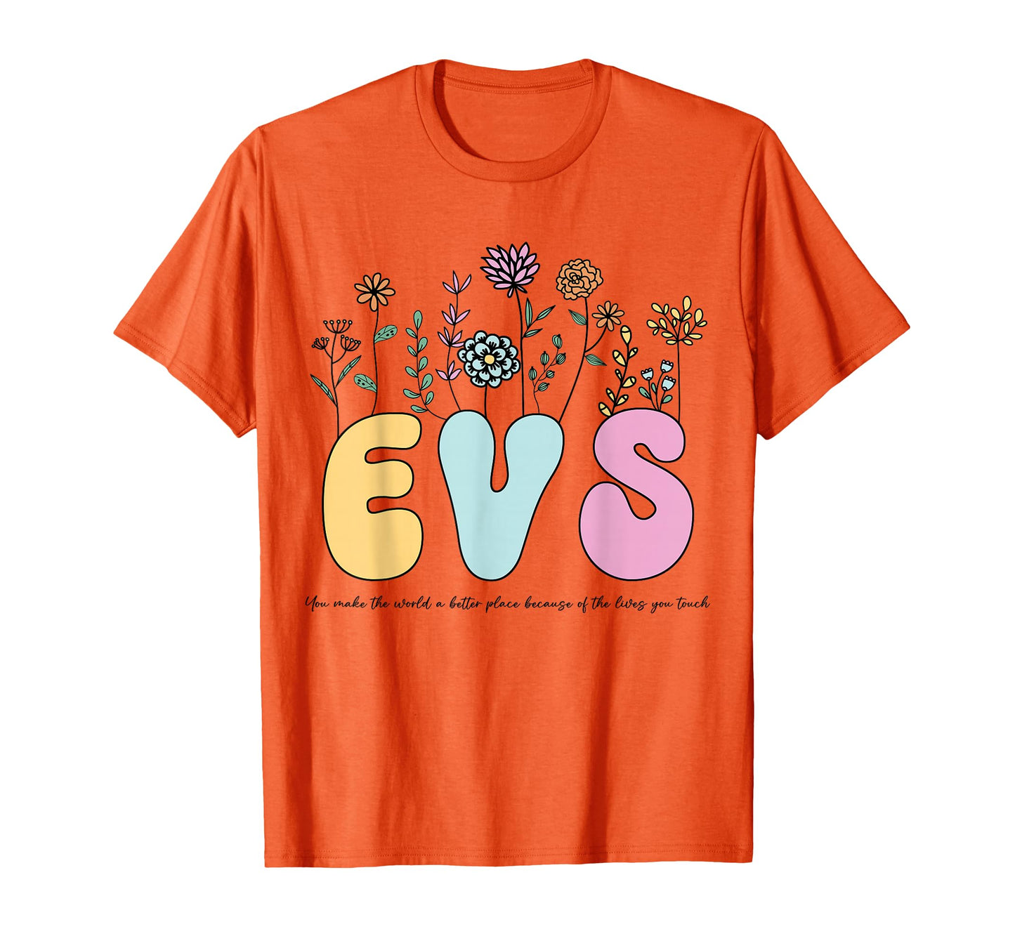 Retro Vintage Floral EVS Shirt For Women Nurse Week T-Shirt
