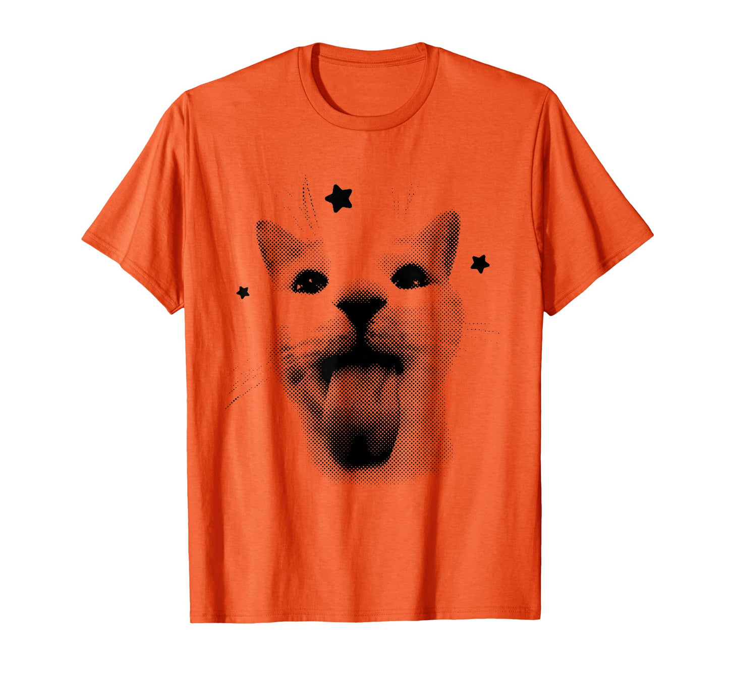 Funny Retro Cat Silly Vintage Kitten Meme Cat Lovers T-Shirt