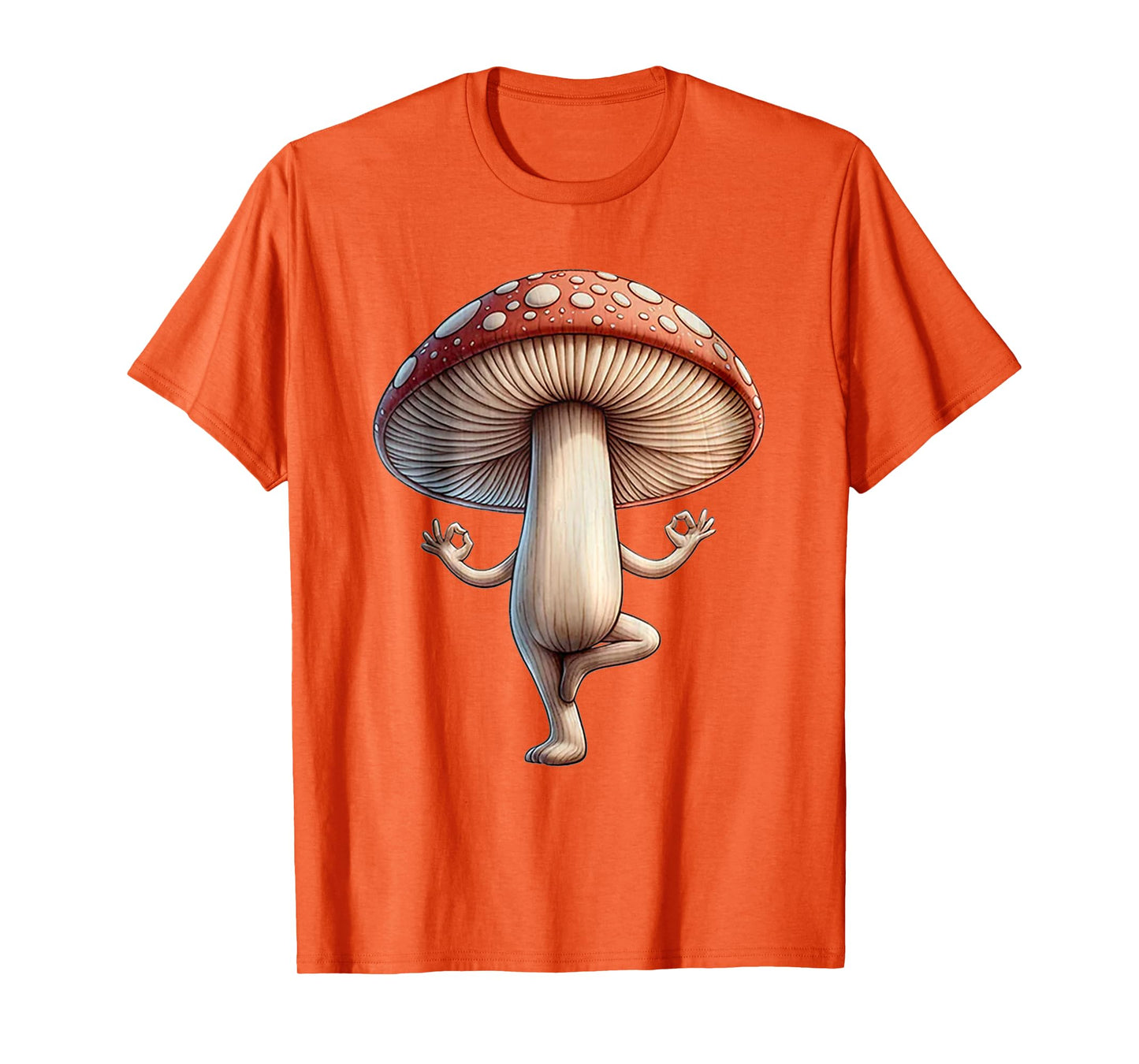 Funny Yoga Mushroom T-Shirt