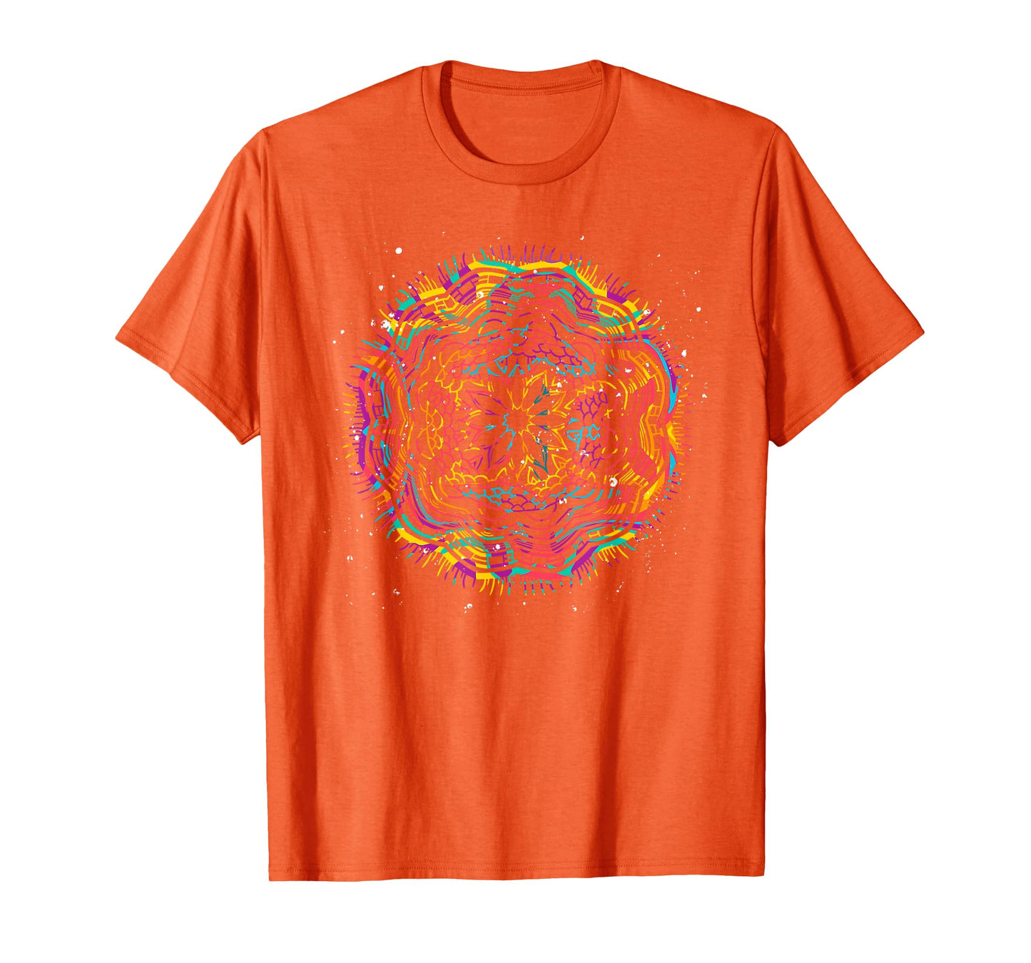 Bohemian Fractal Geometry Yogi Spiritual Mandala T-Shirt