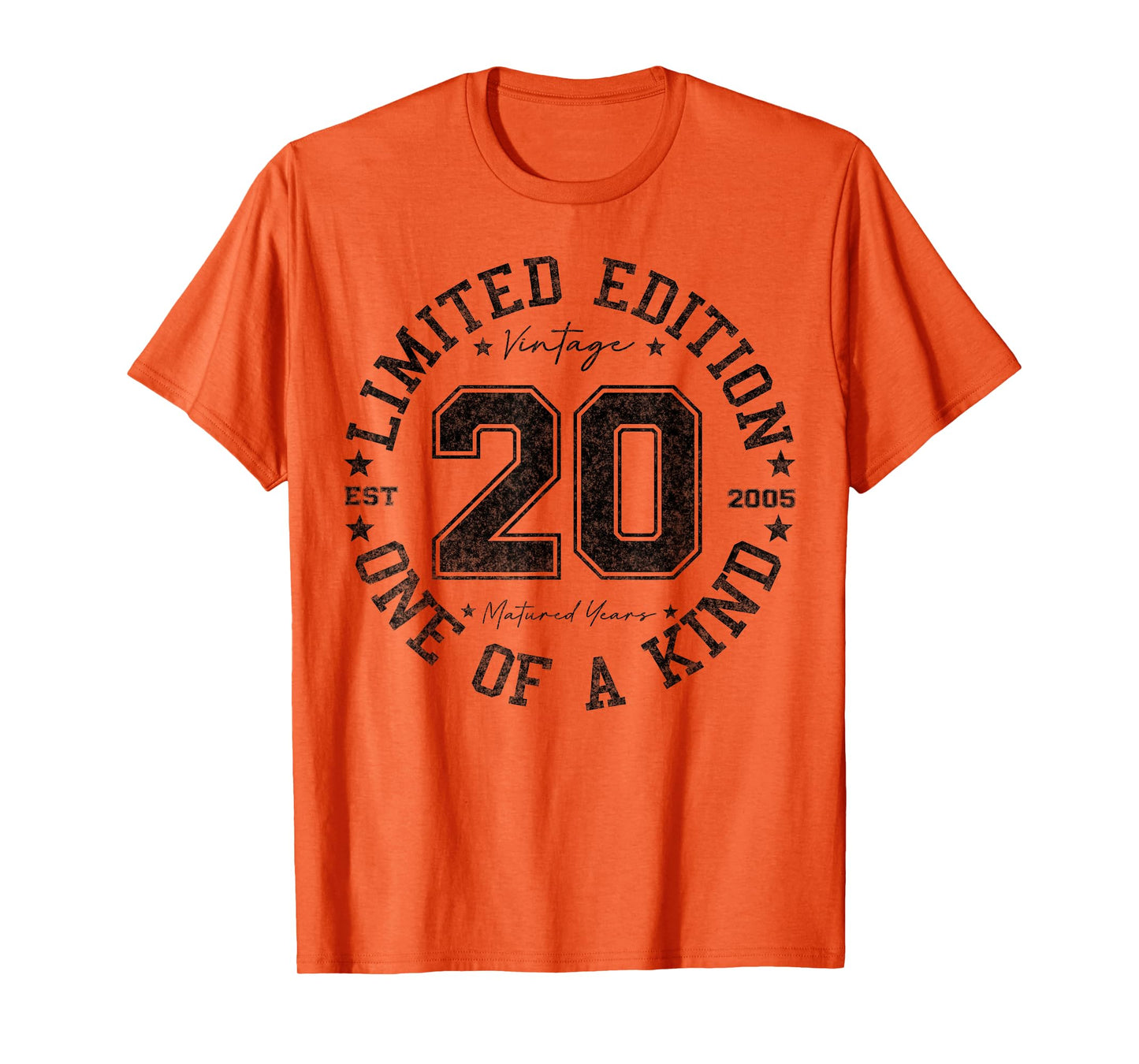 20 Year Old Gifts Vintage 2005 Limited Edition 20th Birthday T-Shirt