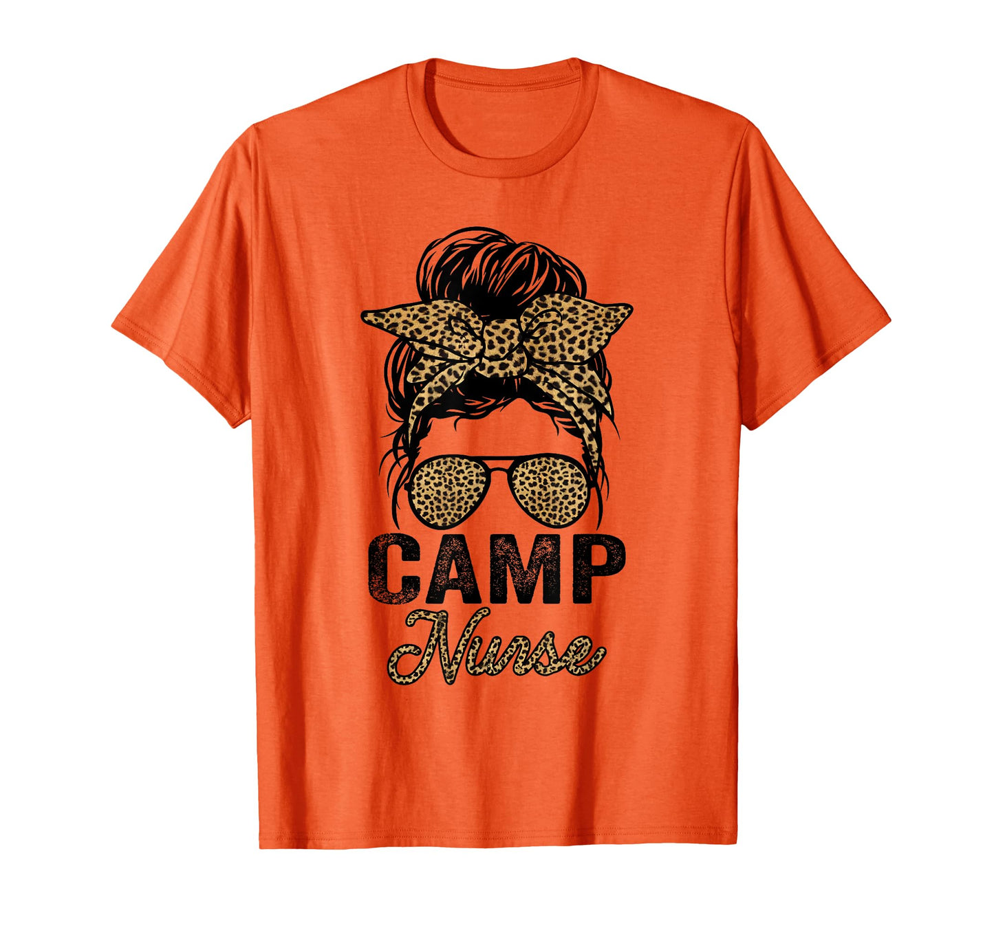 Camp Nurse Appreciation Day Tees, Leopard For Women Nurses T-Shirt