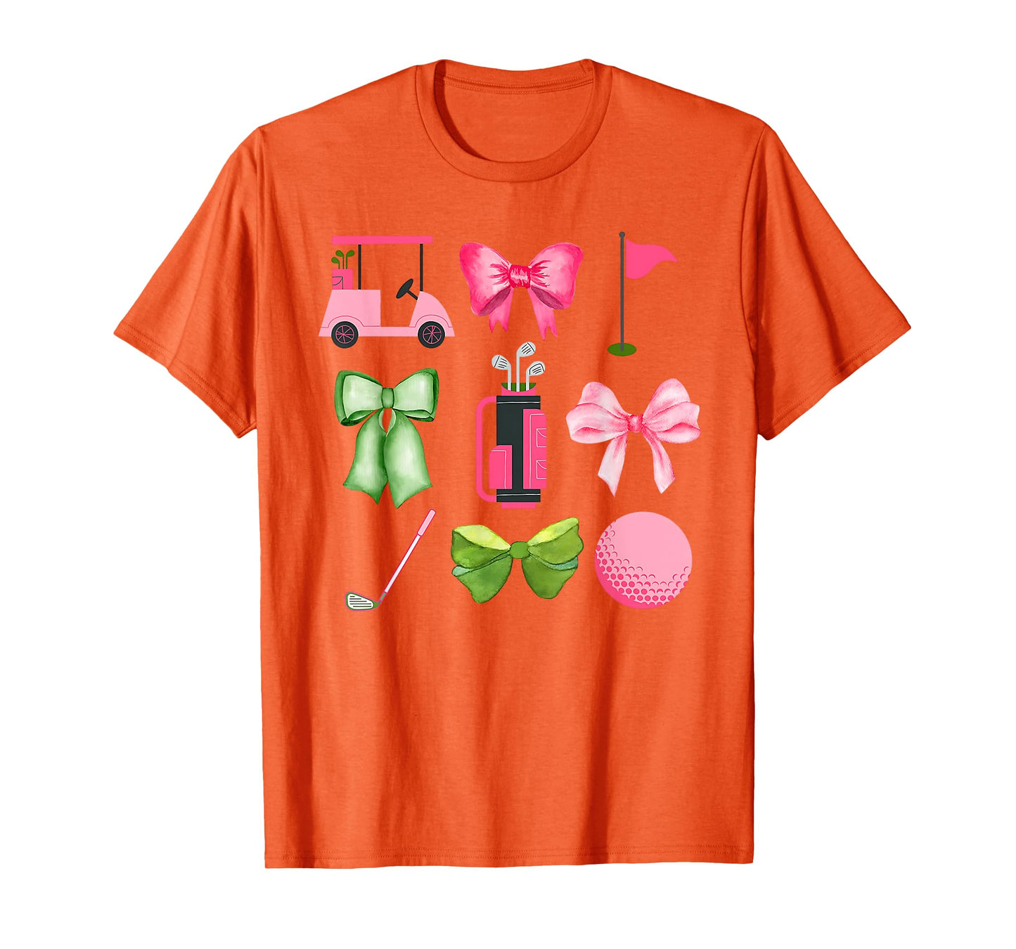 Let's Par-Tee Coquette Golf Funny Golfer Girls Women Kids T-Shirt